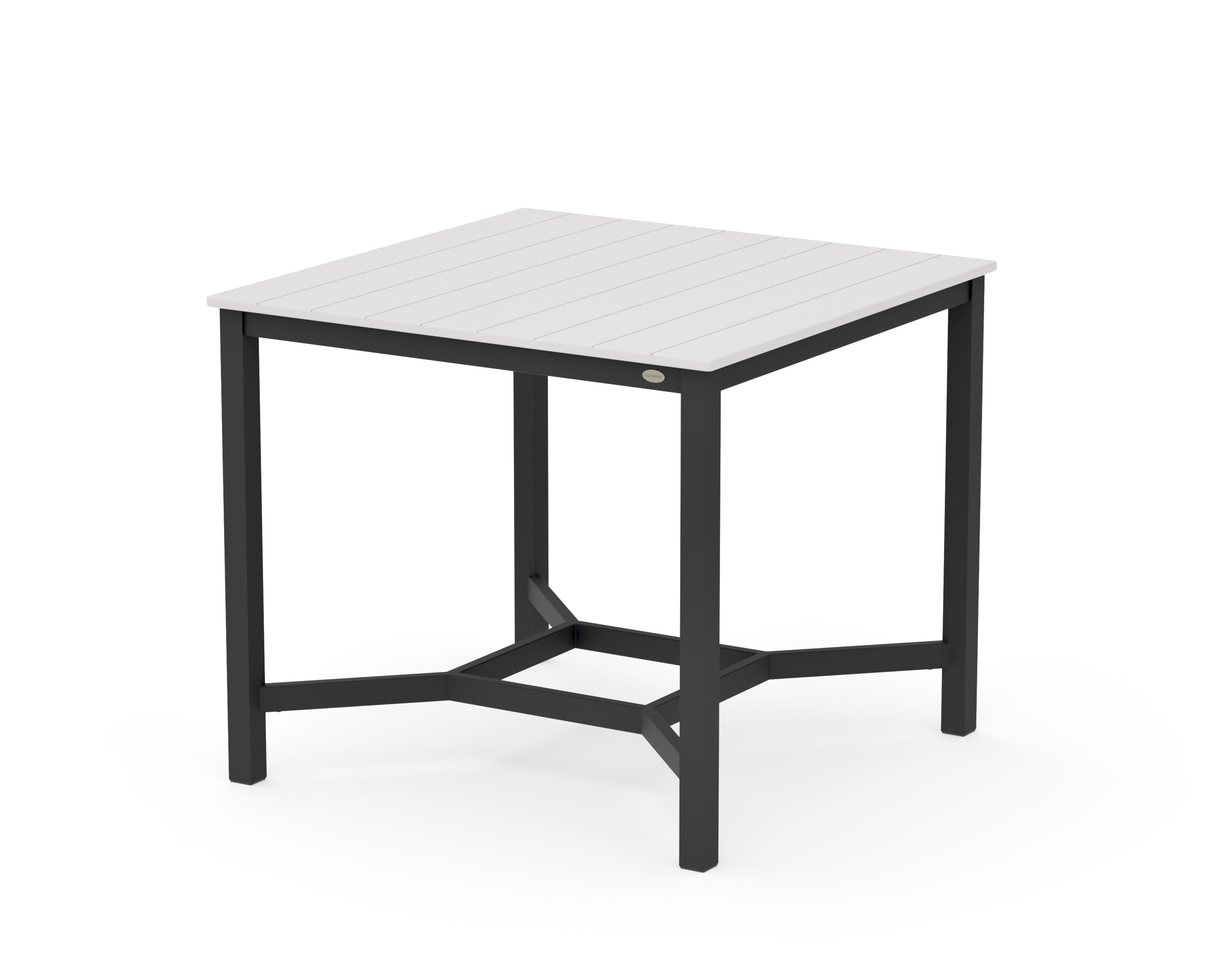 Main Street 42 x 42 Counter Table in Black / Vintage White
