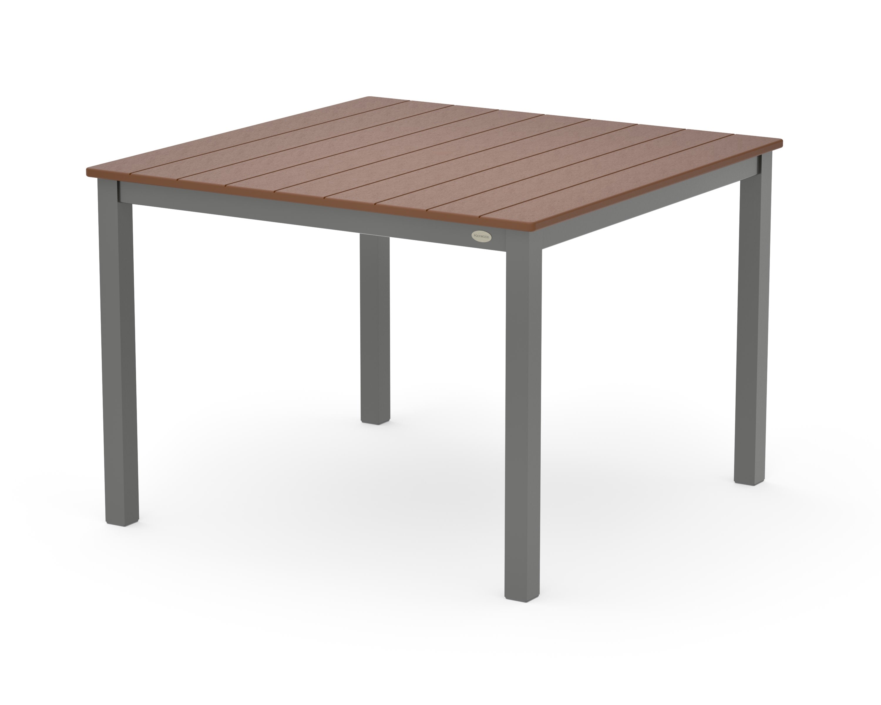 Main Street 42 x 42 Dining Table in Charcoal / Teak