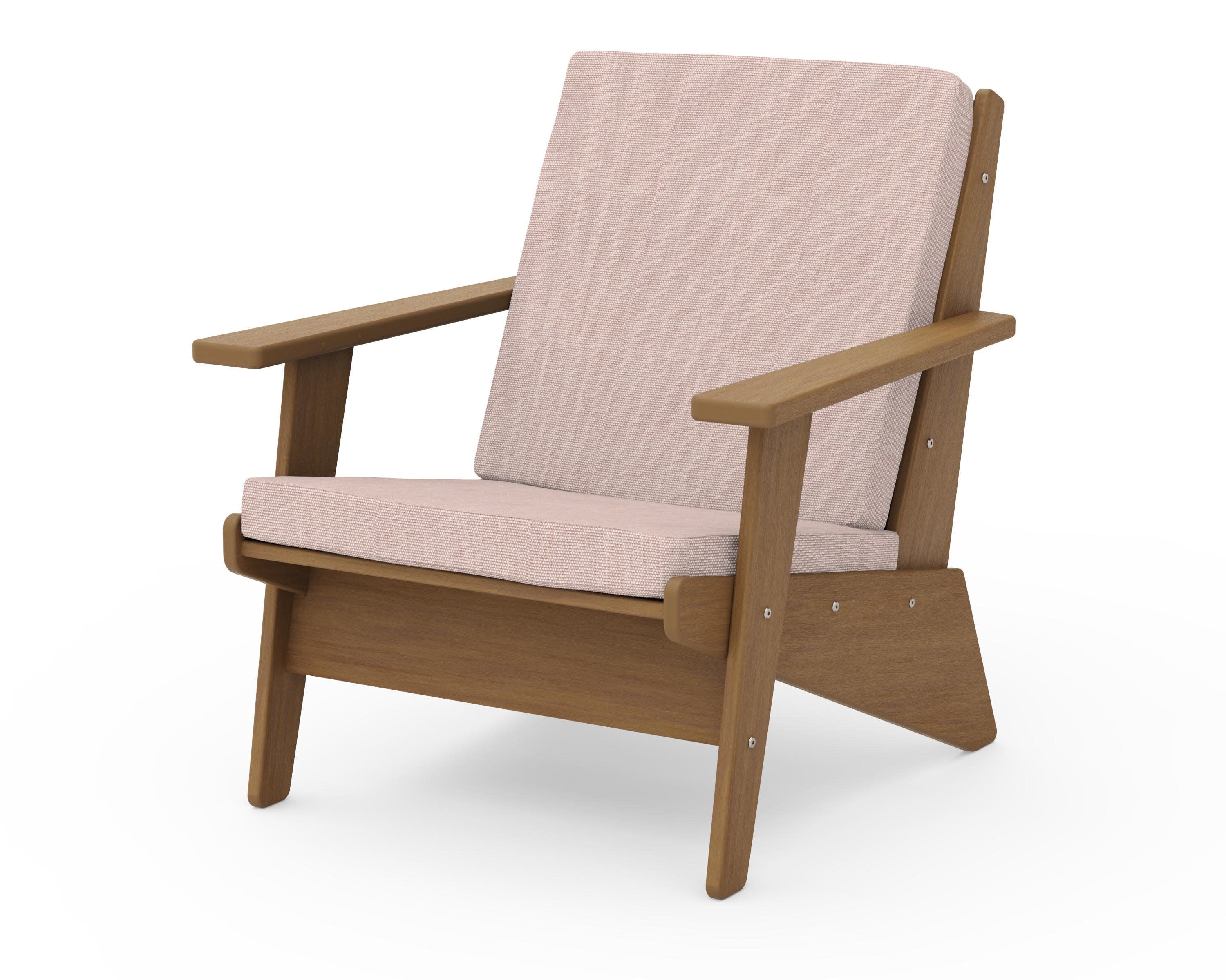 Riviera Modern Lounge Chair in Natural / Play Cameo