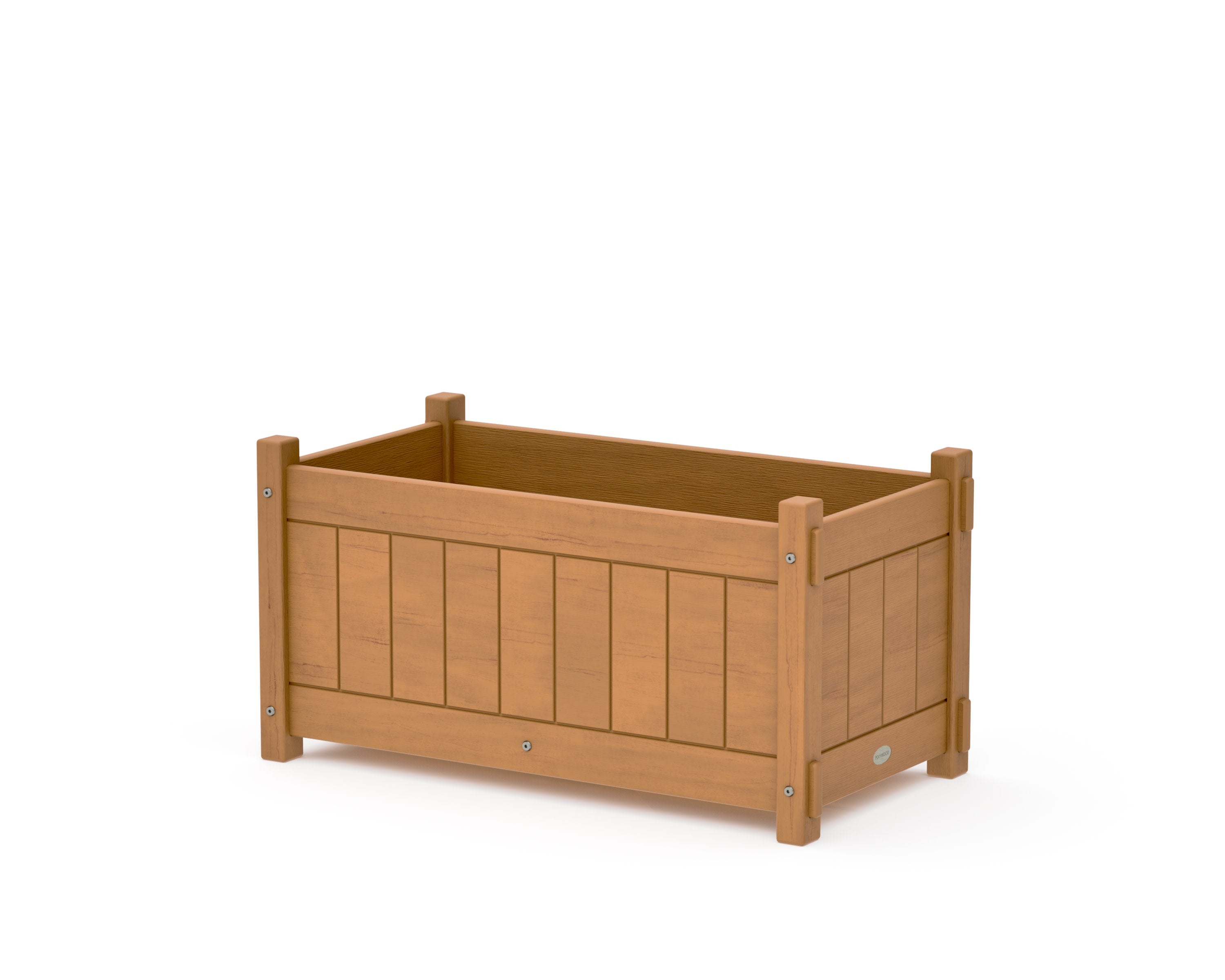 Vineyard Rectangle Double Planter Box in Natural