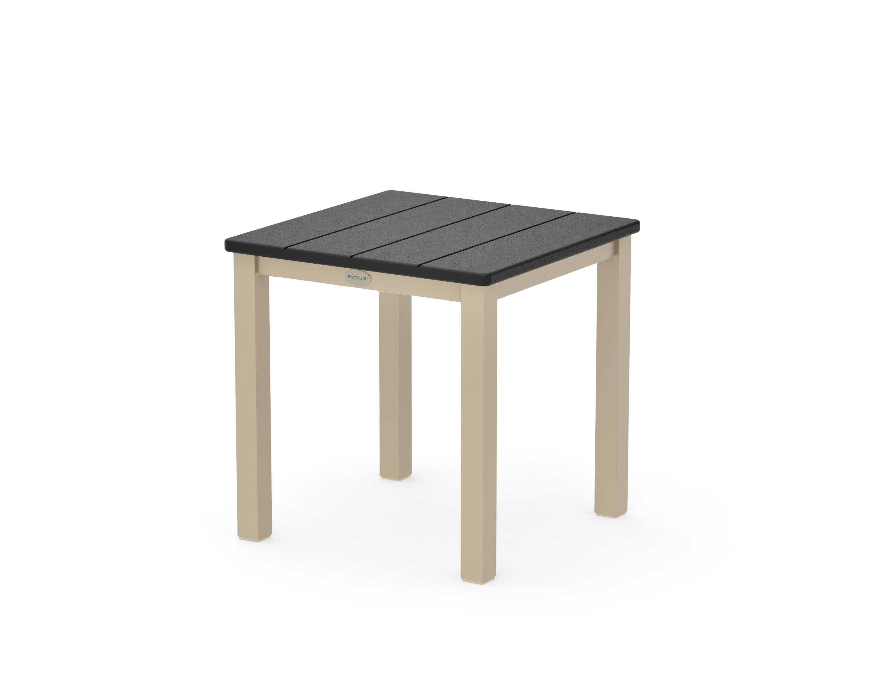 Main Street 18" Side Table in Sand / Black