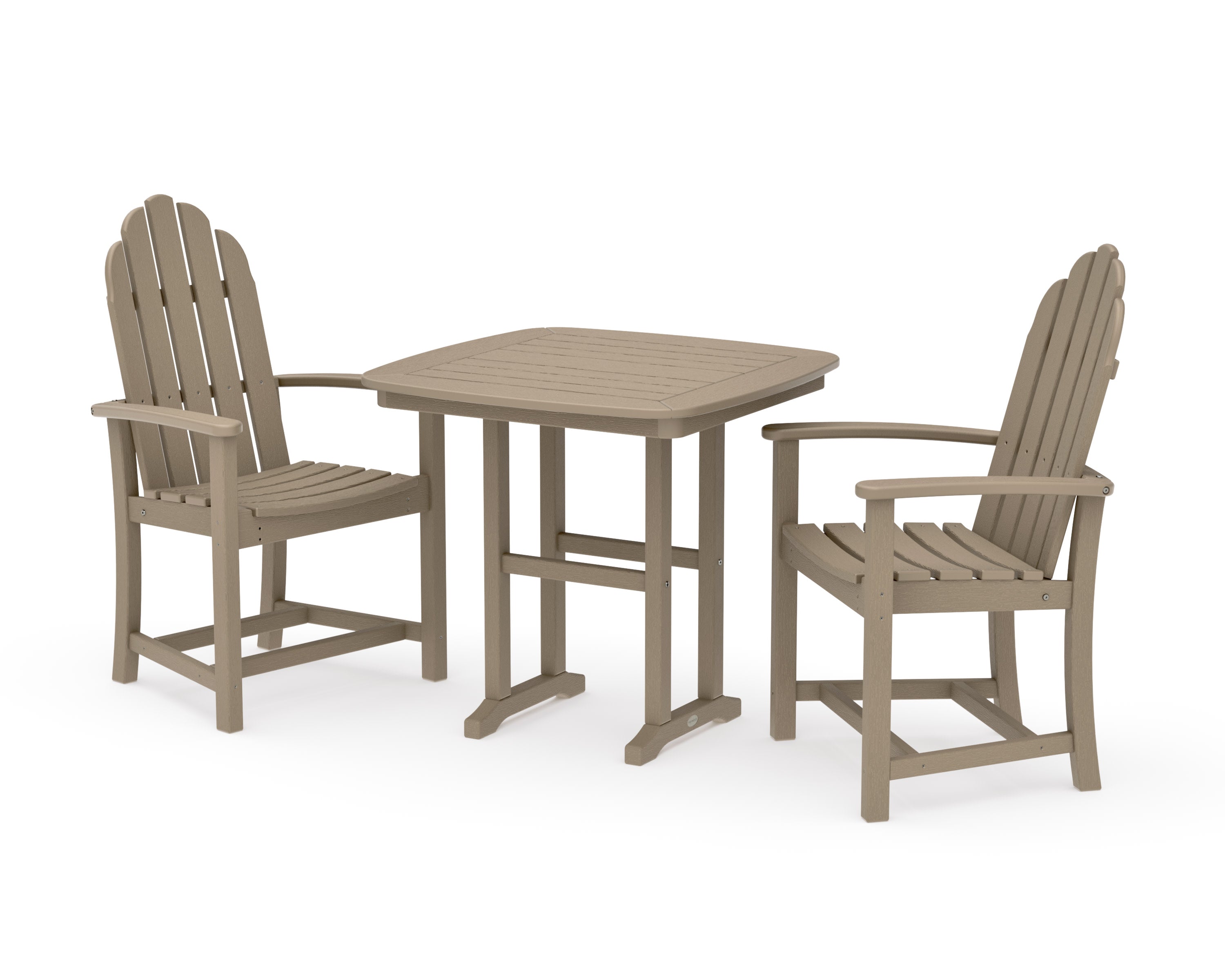 Classic Adirondack 3-Piece Dining Set in Vintage Sahara