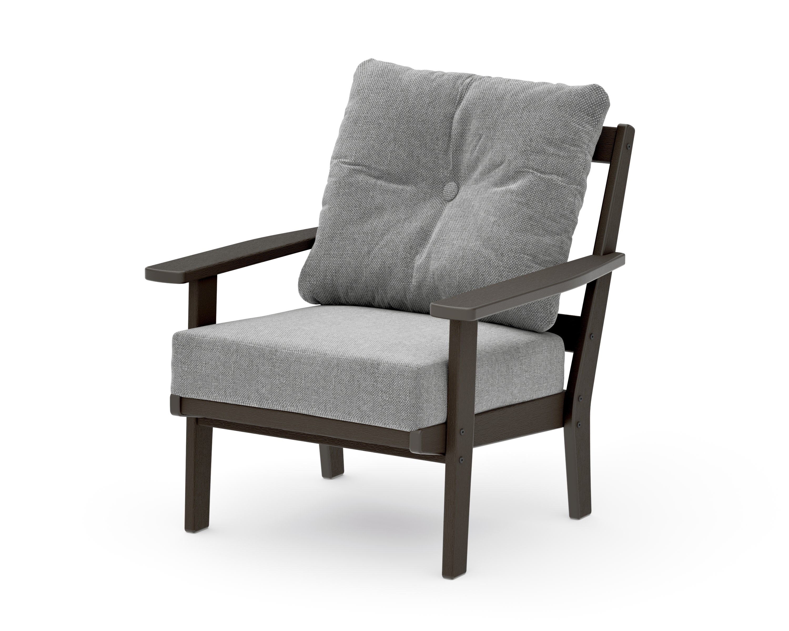 Oxford Deep Seating Chair in Vintage Coffee / Grey Mist