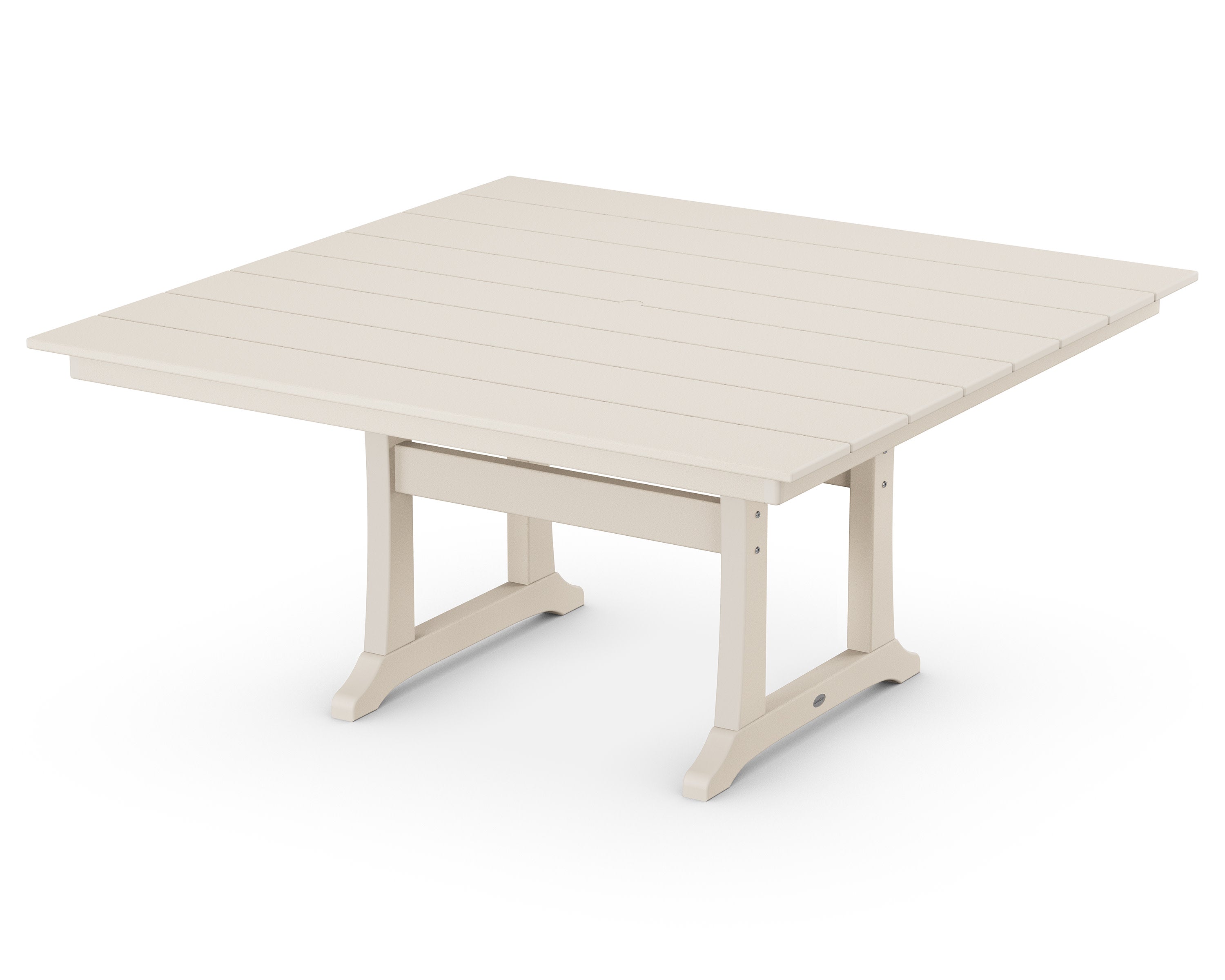 Farmhouse Trestle 59" Dining Table in Sand