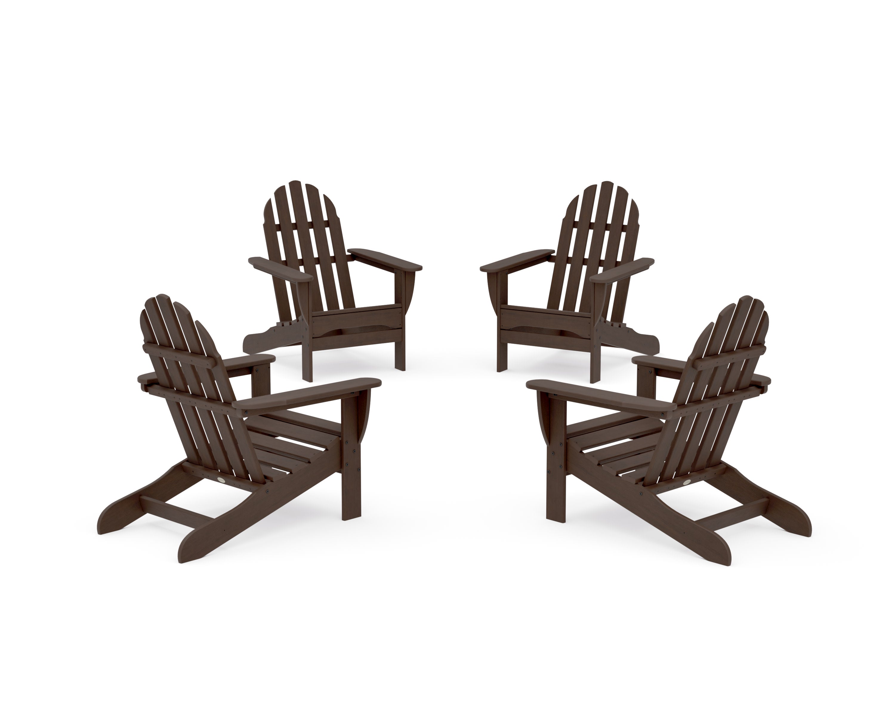 4-Piece Classic Adirondack Conversation Set in Kona