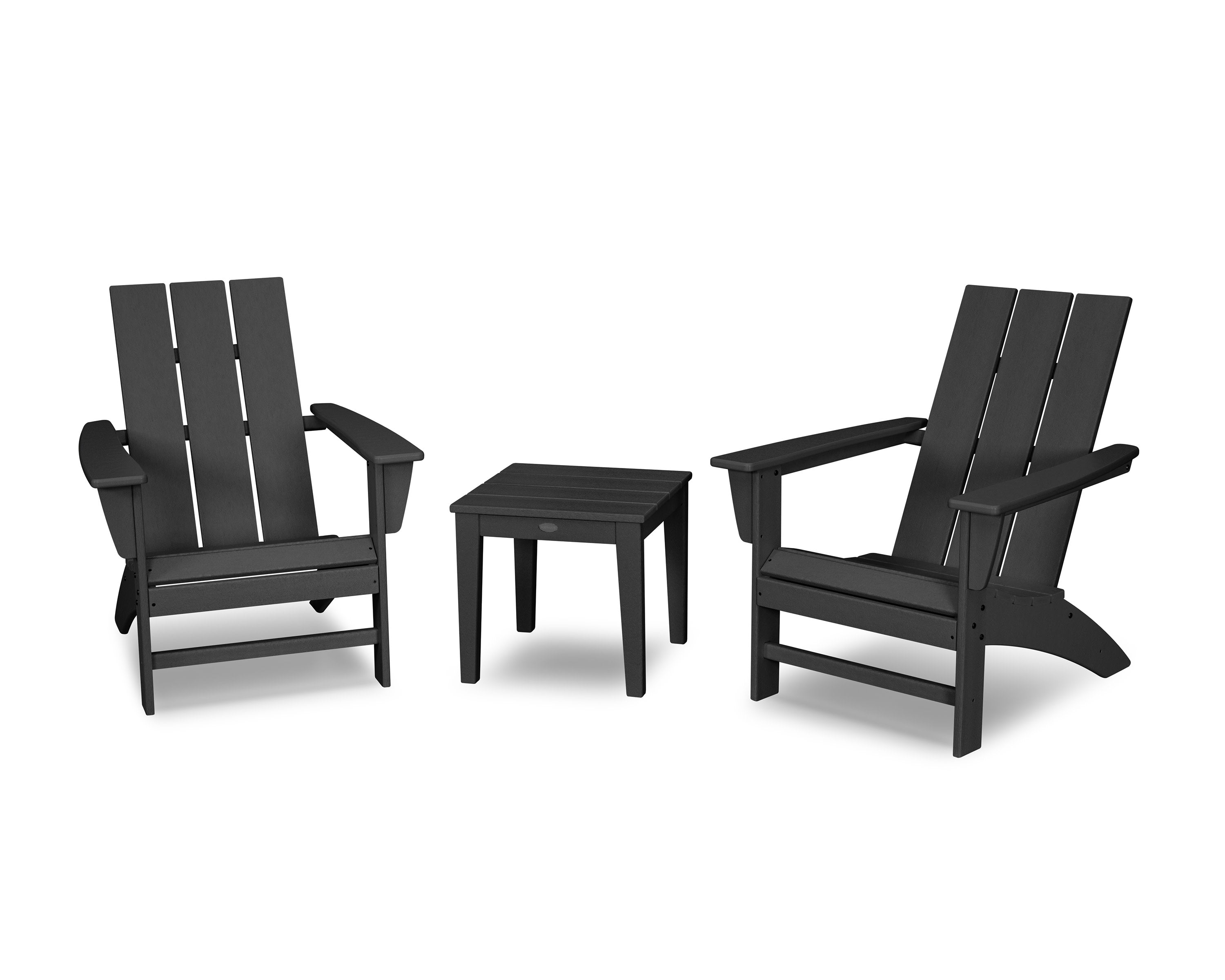 Modern Adirondack 3-Piece Set in Black