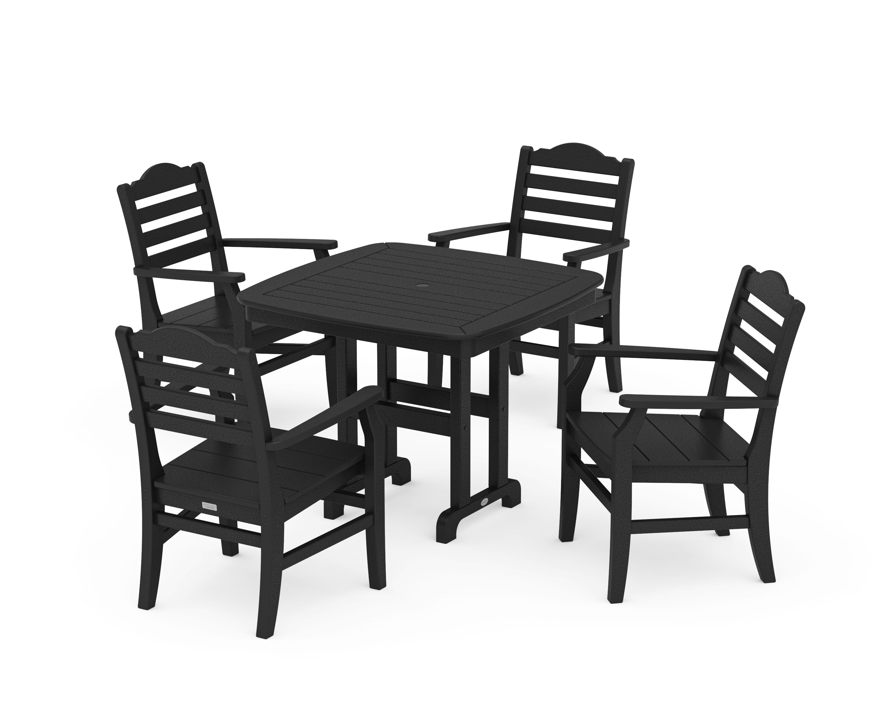 Savannah 5-Piece Dining Set in Black