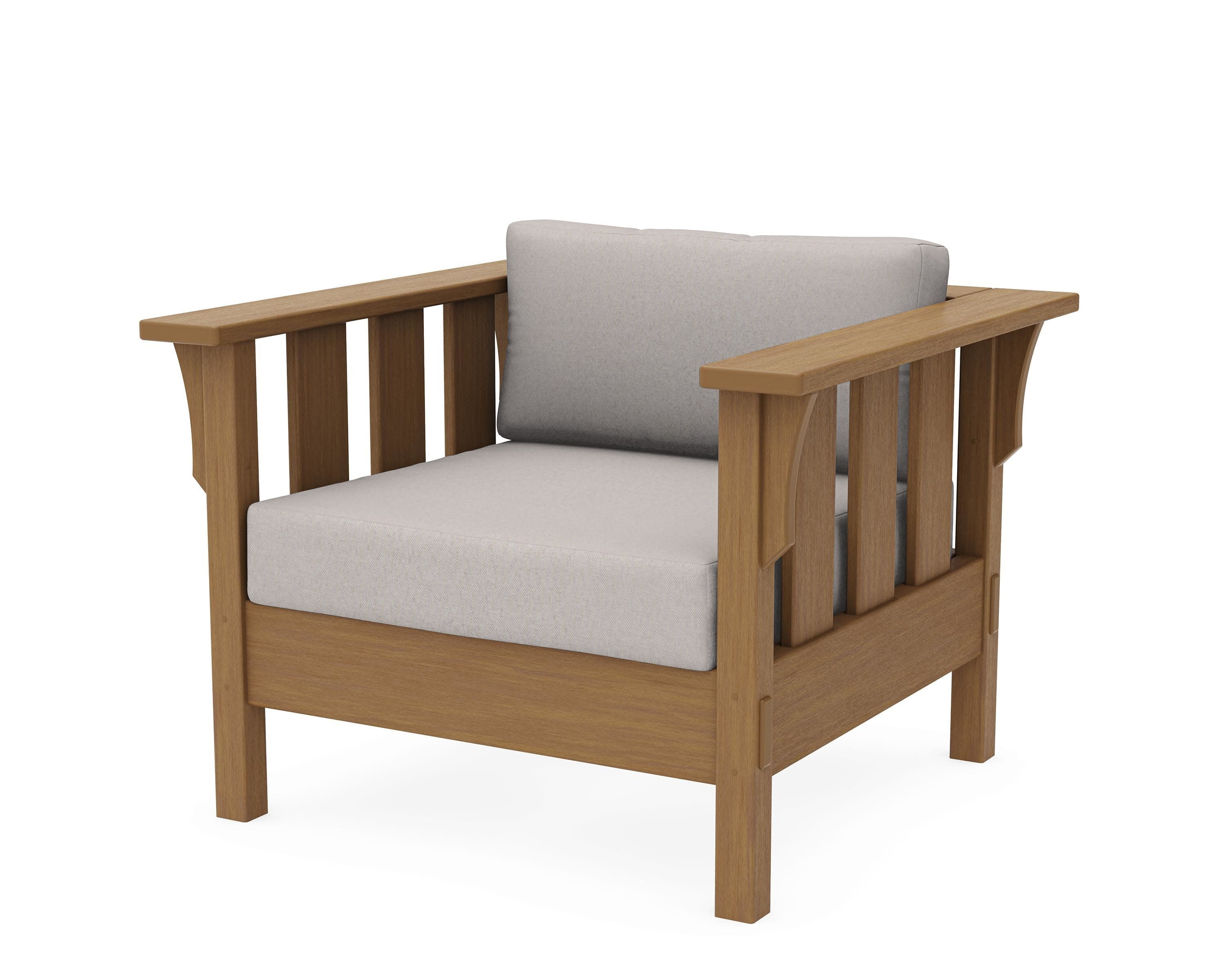 Acadia Deep Seating Chair in Natural / Dune Burlap
