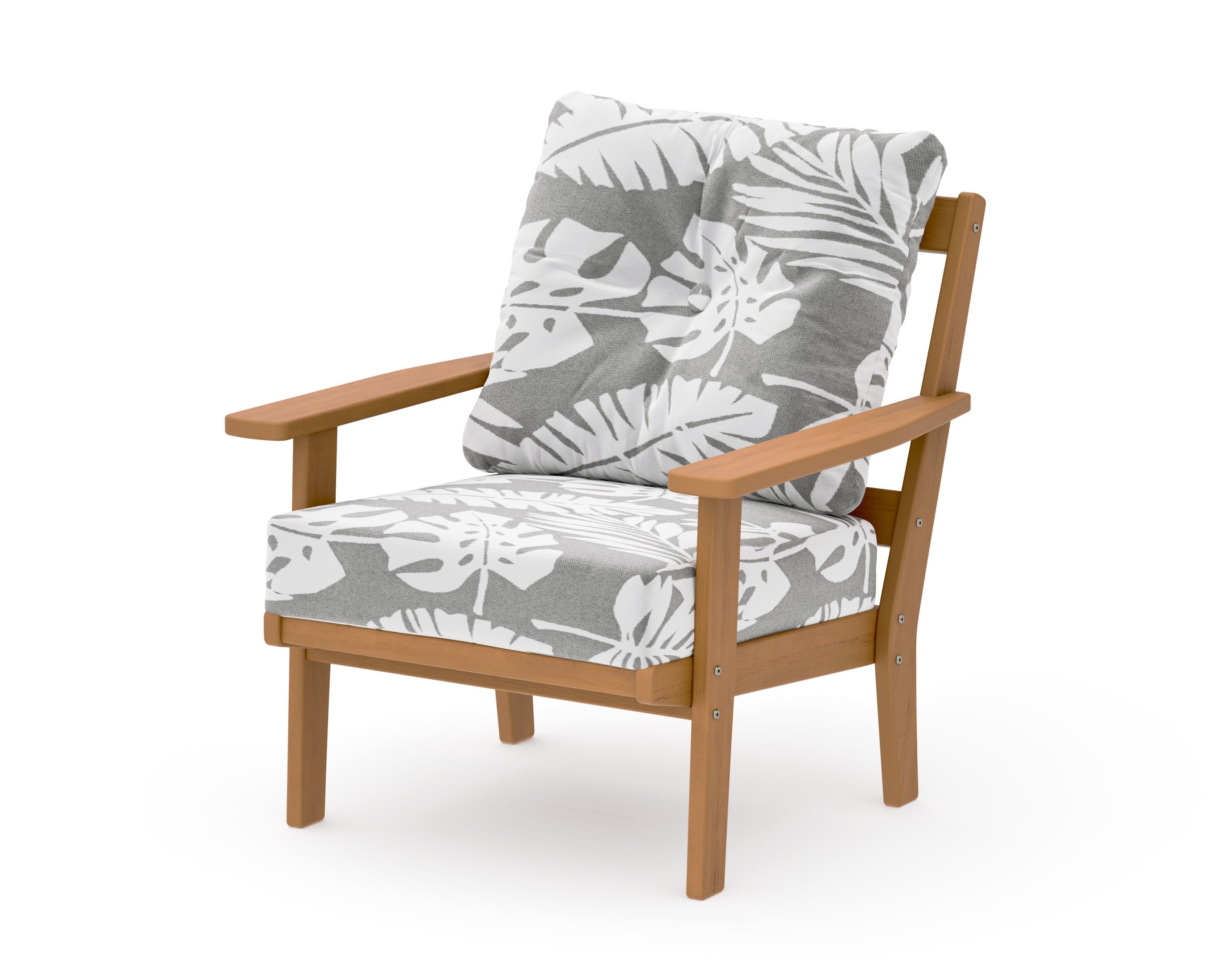 Oxford Deep Seating Chair in Natural / Leaf Grey Mist