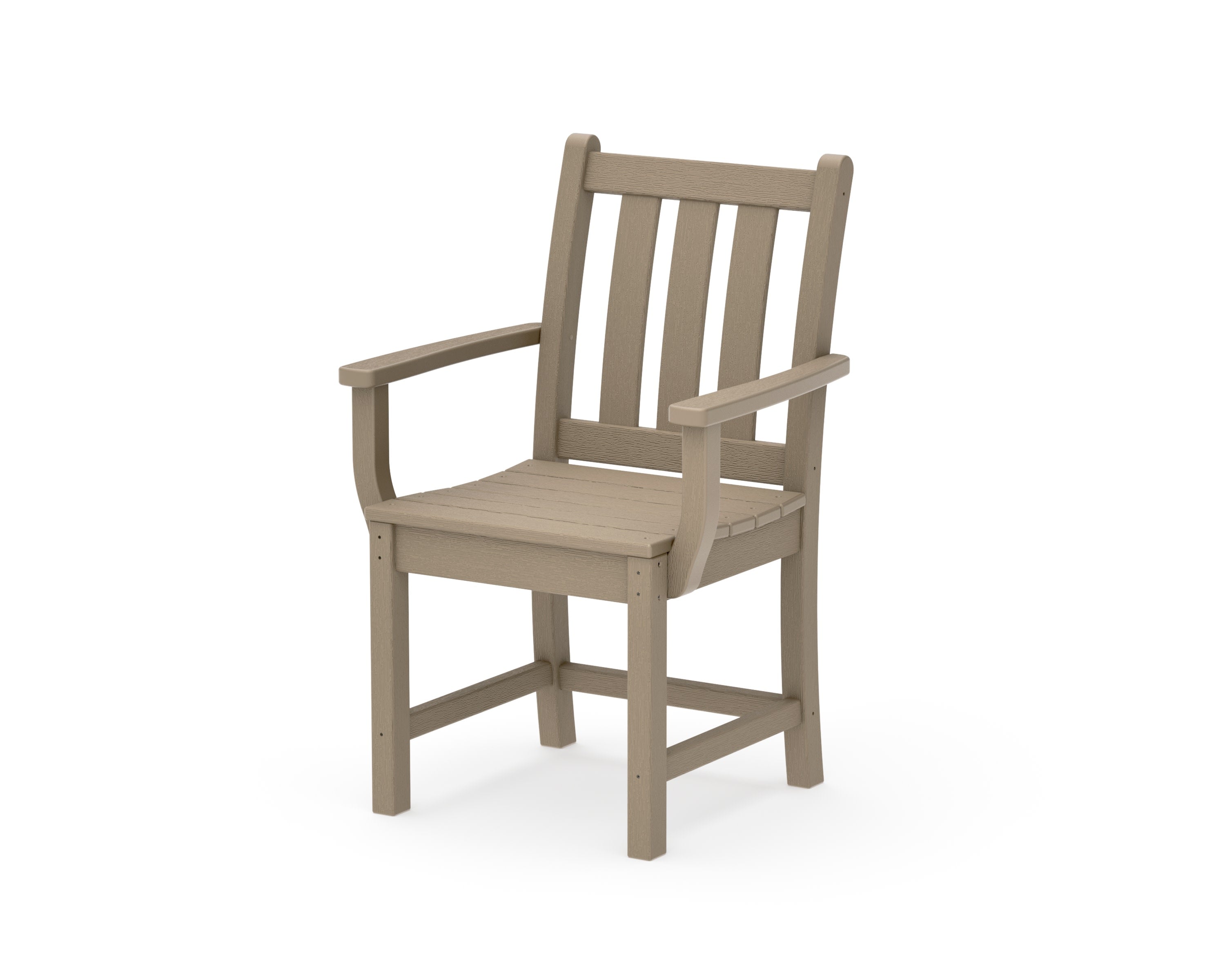 Traditional Garden Dining Arm Chair in Vintage Sahara
