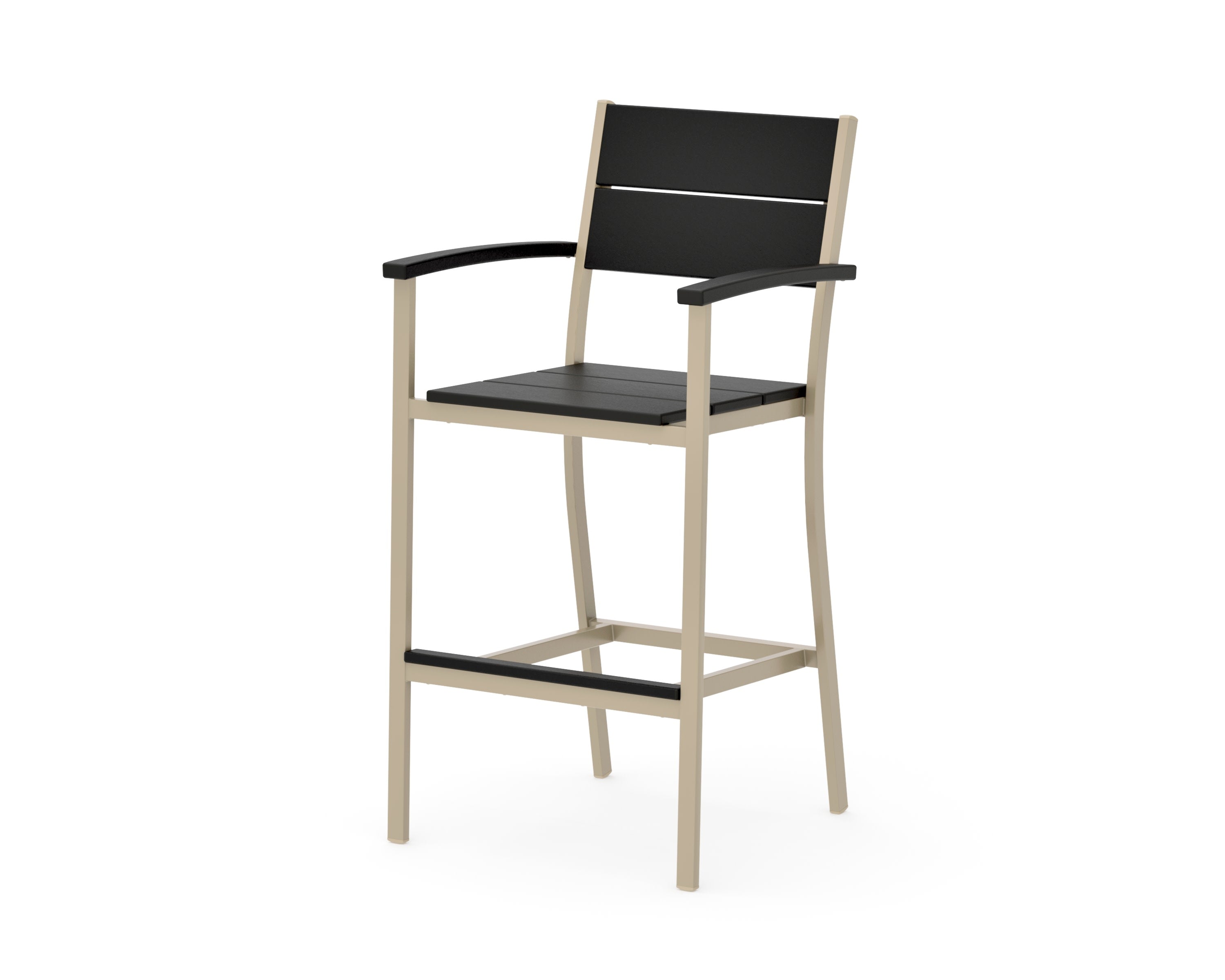 Main Street Bar Arm Chair in Sand / Black