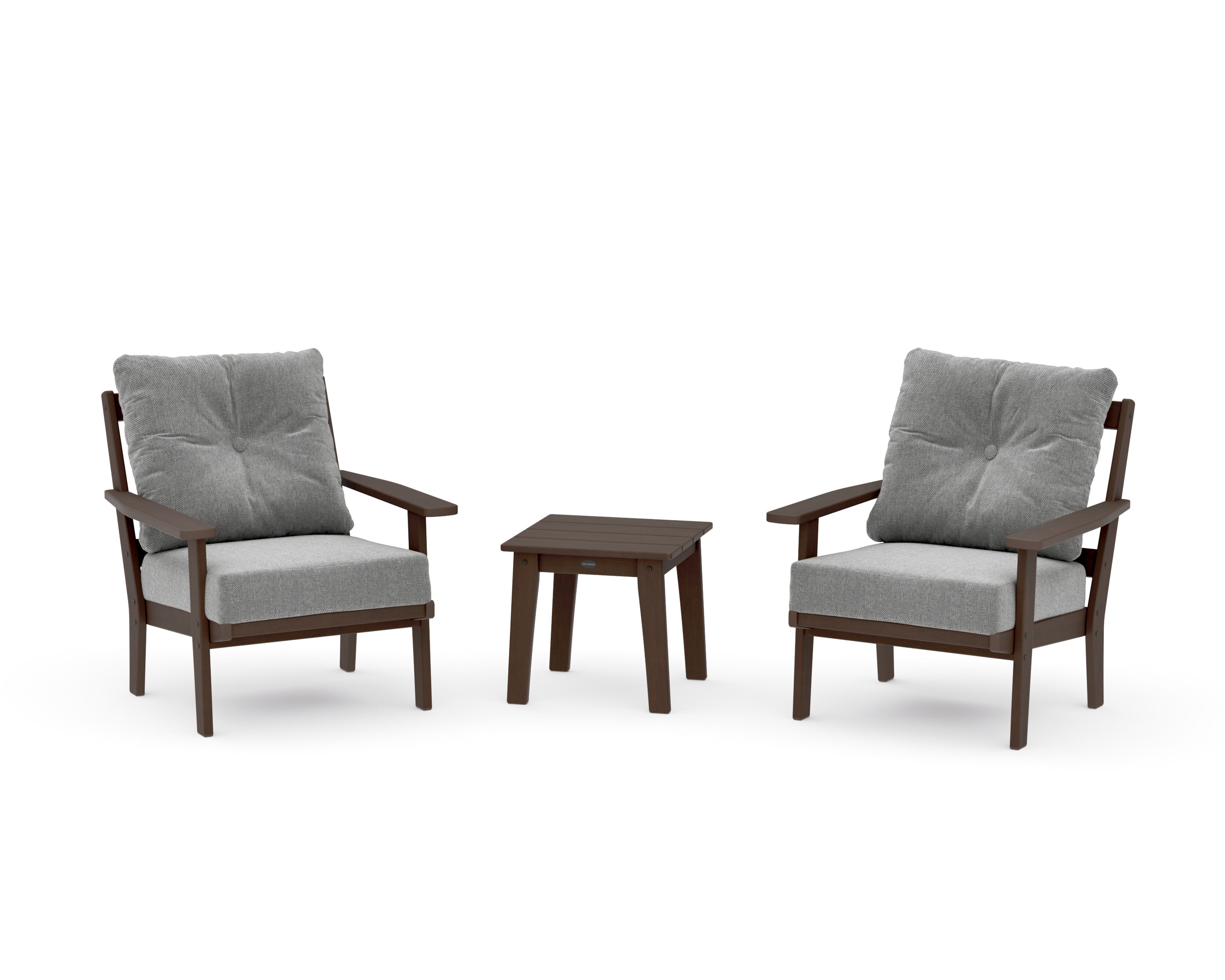 Oxford 3-Piece Deep Seating Set in Kona / Grey Mist
