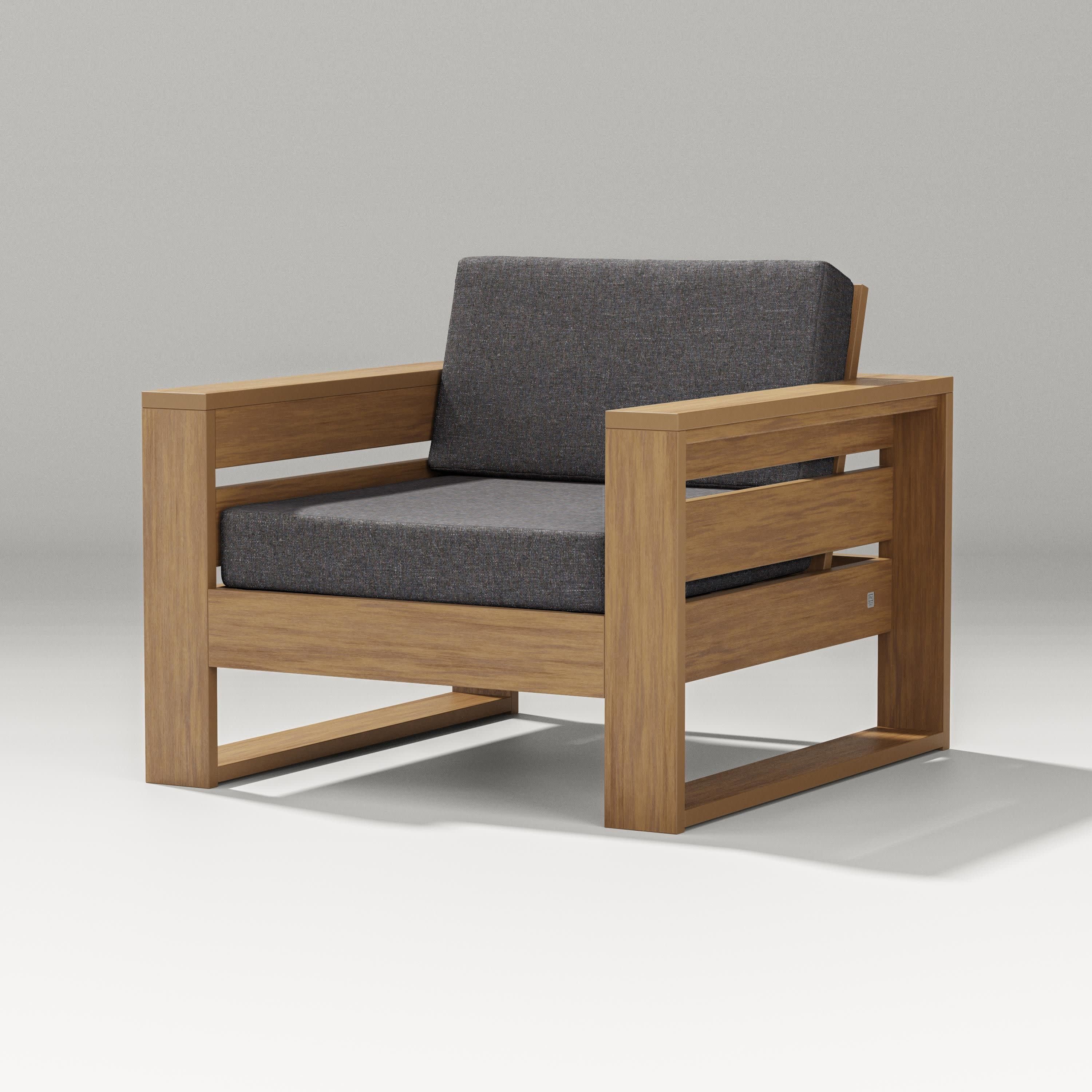 Latitude Lounge Chair in Natural / Ash Charcoal