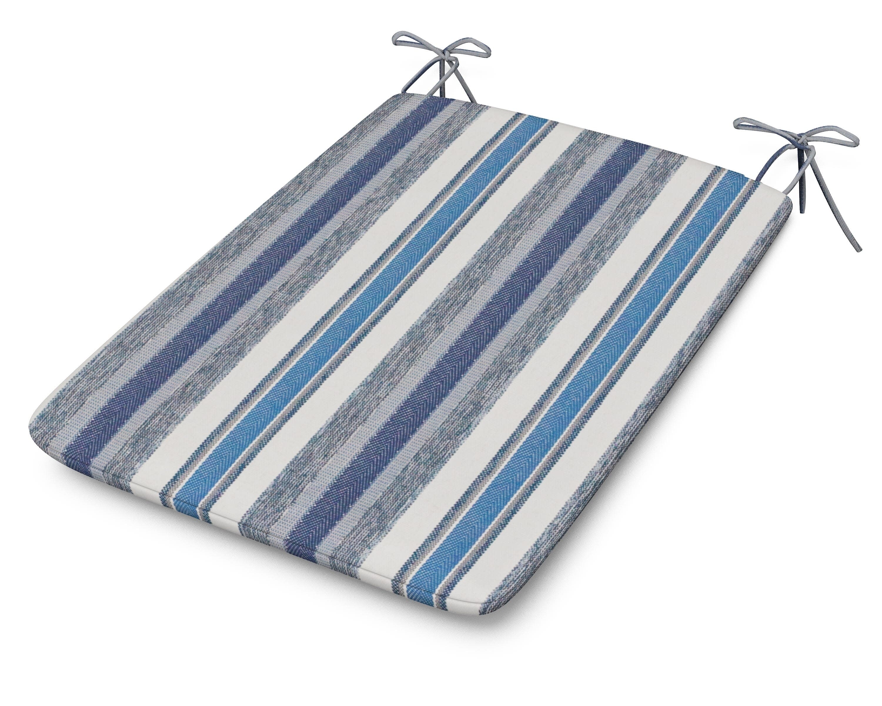 1100 Plaza Seat Pad in Hamptons Stripe