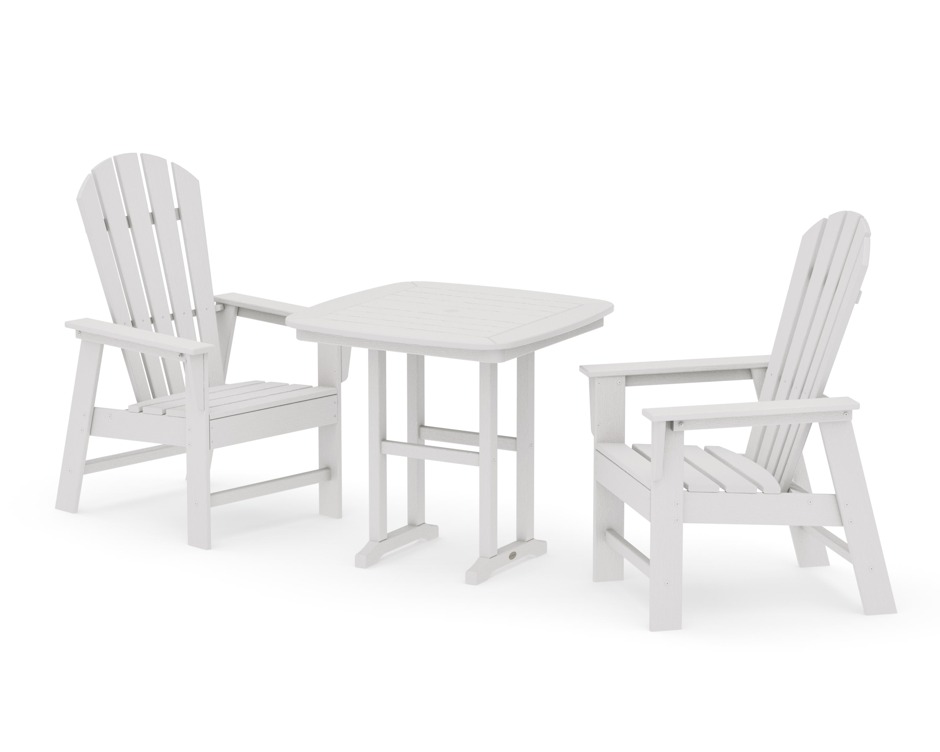 South Beach 3-Piece Dining Set in Vintage White