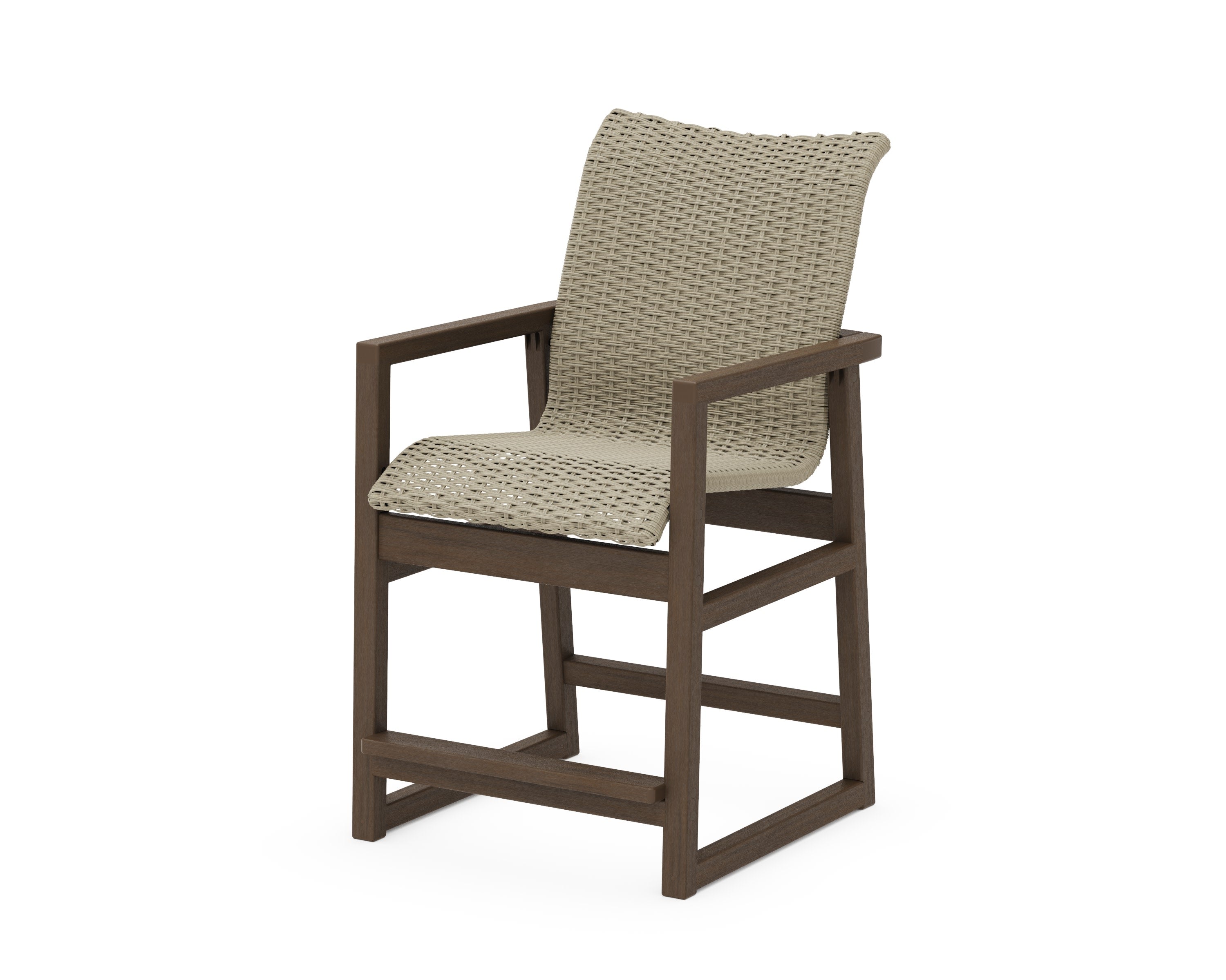EDGE Woven Counter Arm Chair in Kona / Dune Grass