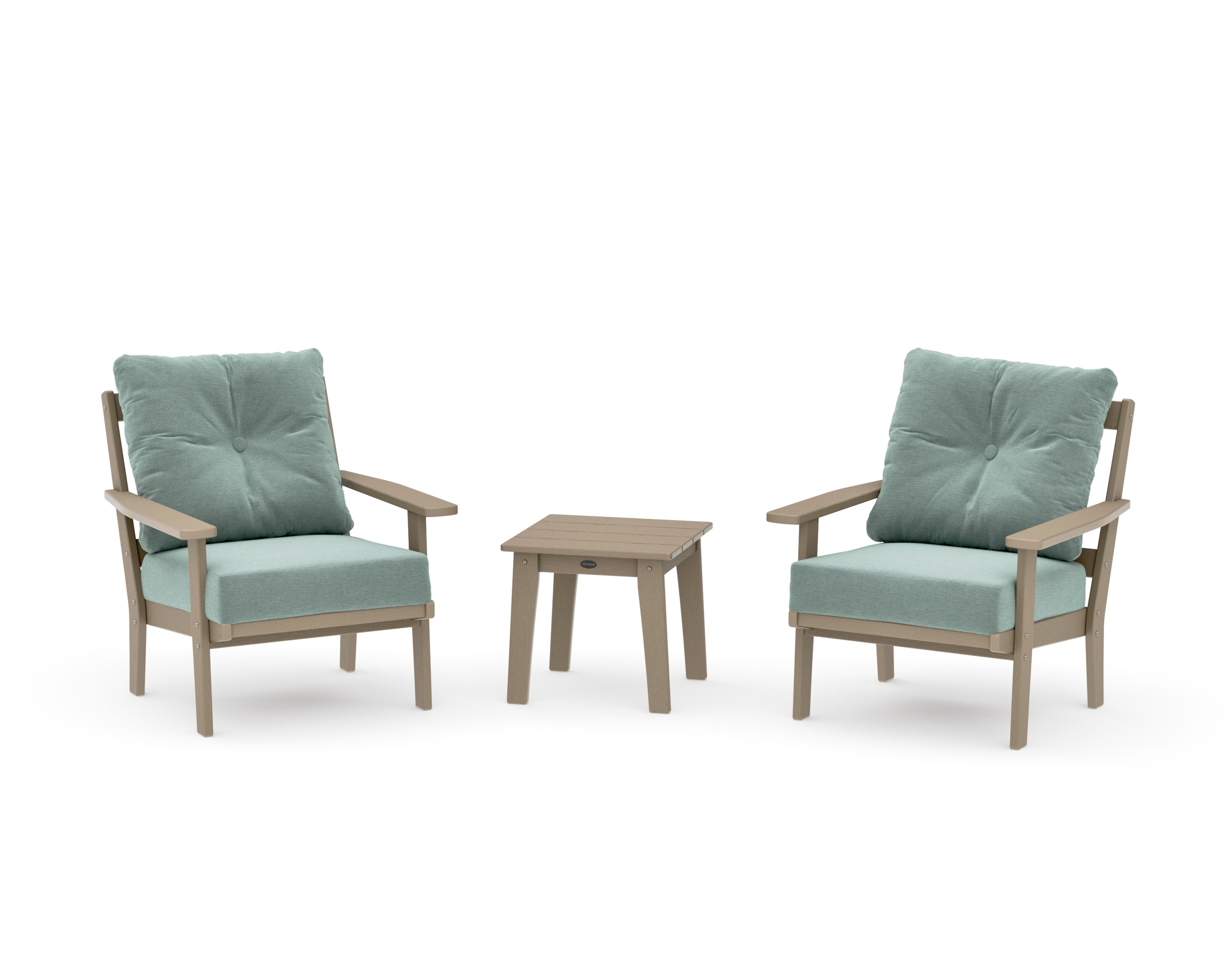 Oxford 3-Piece Deep Seating Set in Vintage Sahara / Glacier Spa