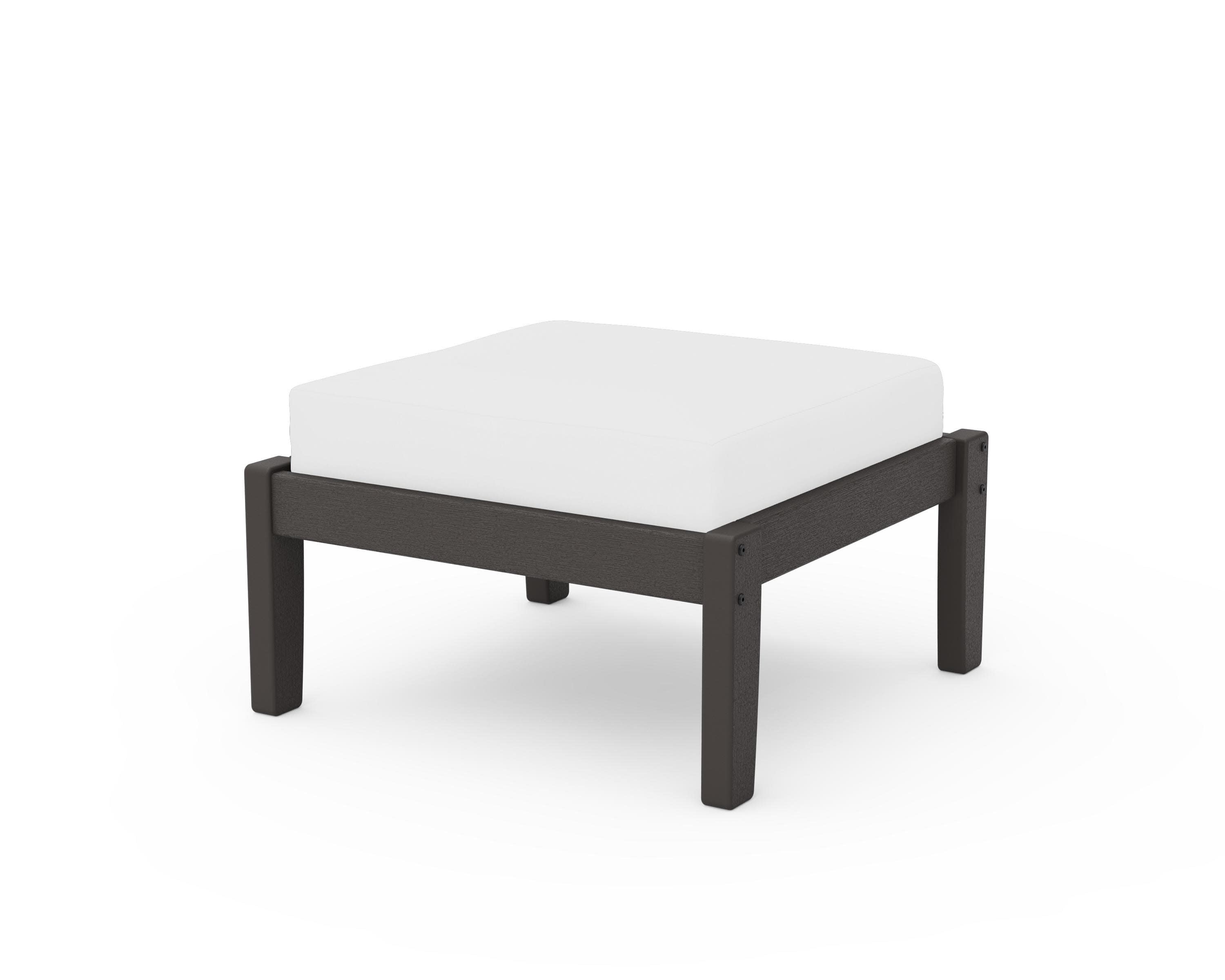 Deep Seating Ottoman in Vintage Coffee / Natural