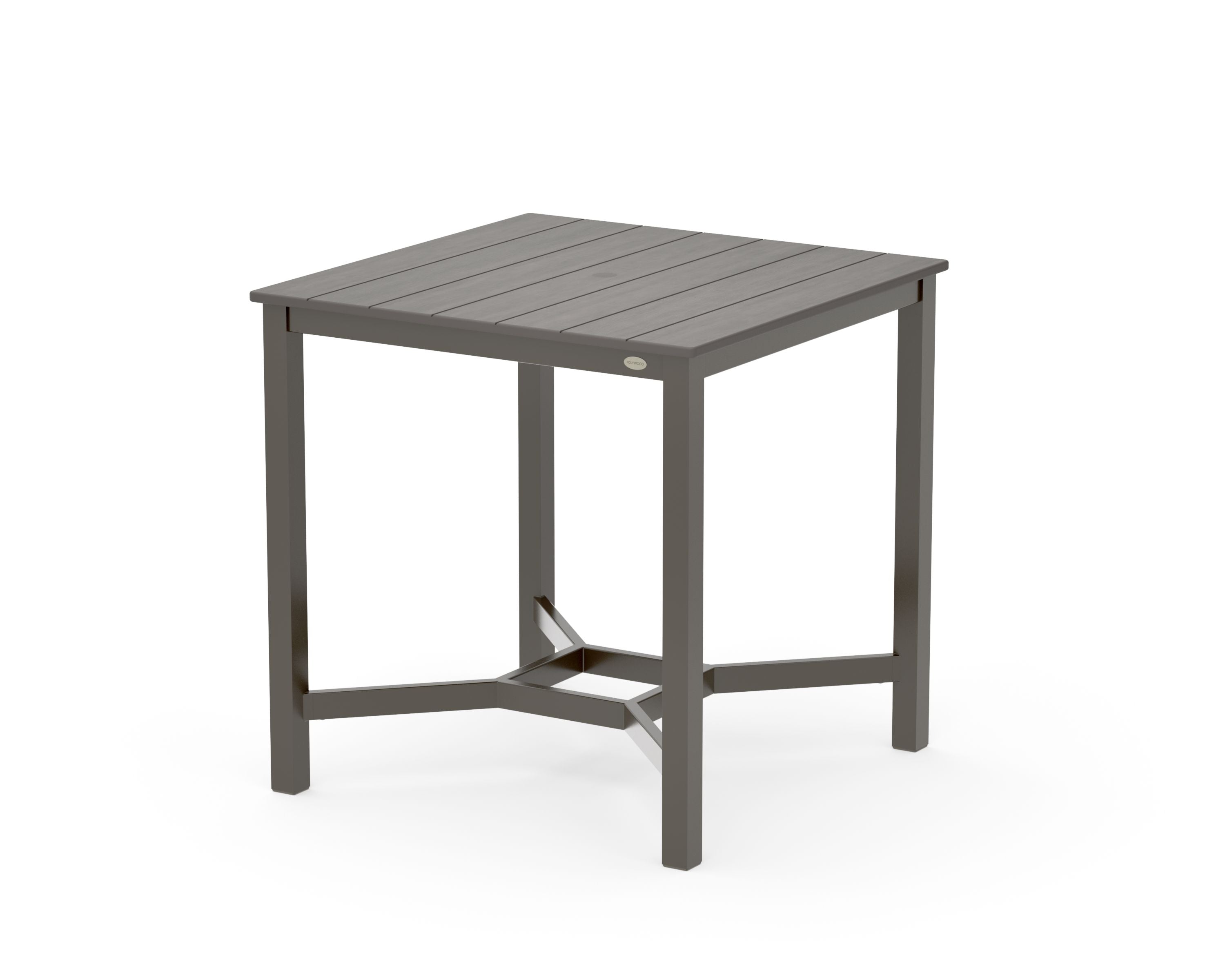 Main Street 36 x 36 Counter Table in Bronze / Driftwood
