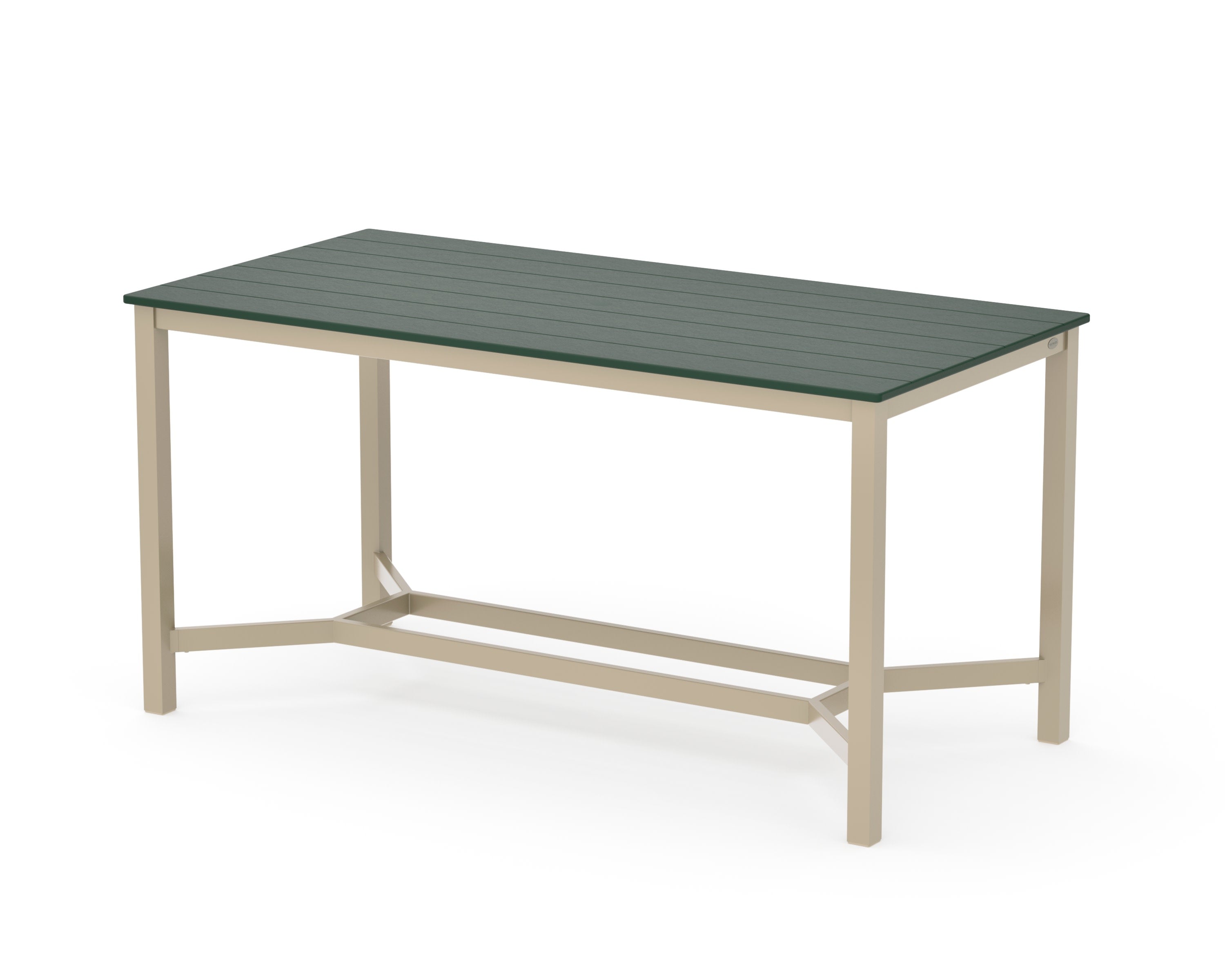 Main Street 36 x 72 Counter Table in Sand / Green