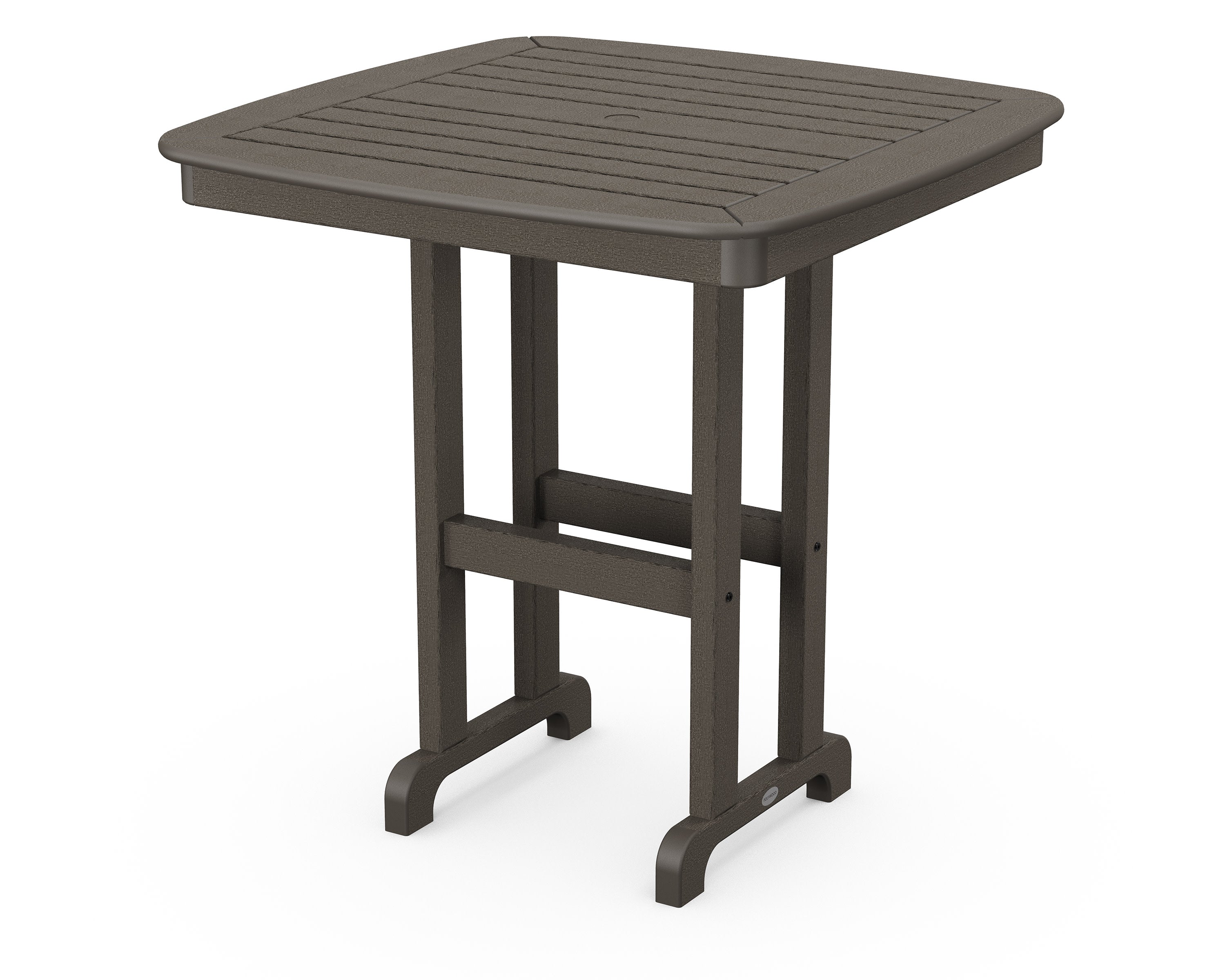 Nautical 37" Counter Table in Vintage Coffee
