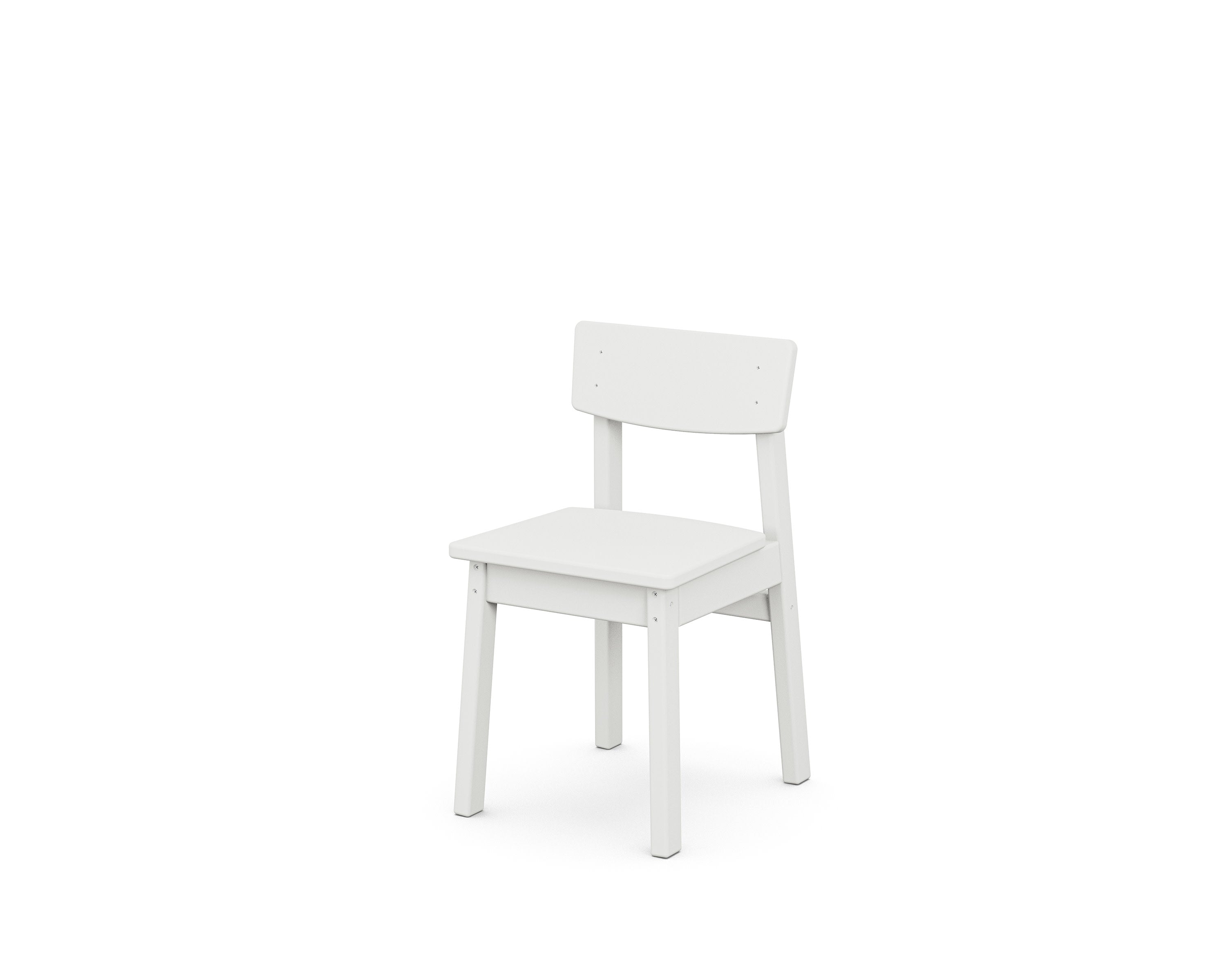 Kids Modern Studio Dining Chair in White