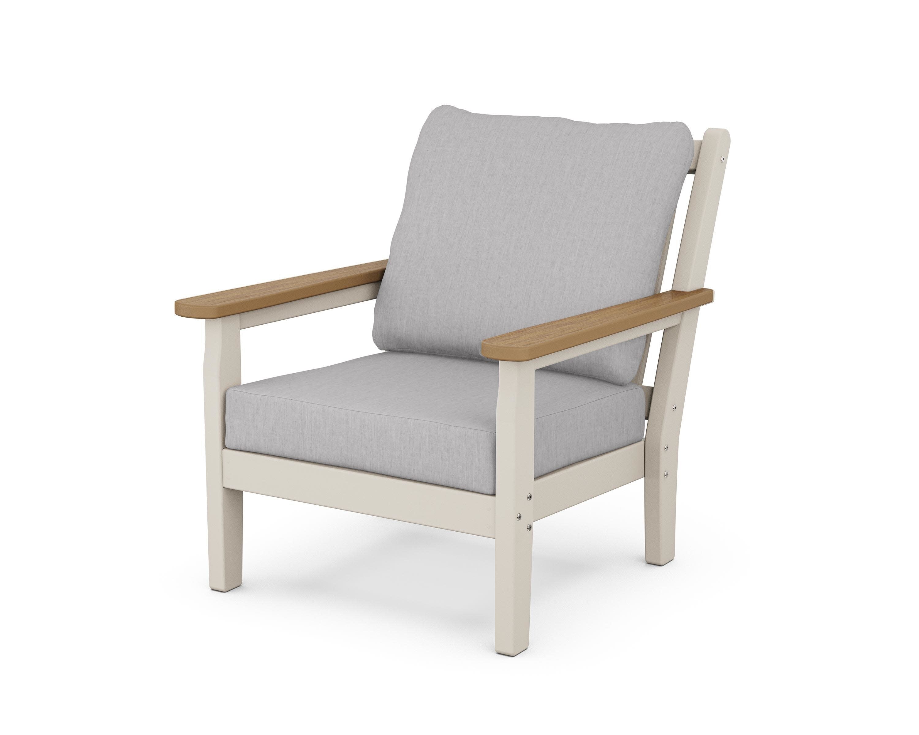 Chippendale Deep Seating Chair in Sand / Natural / Granite