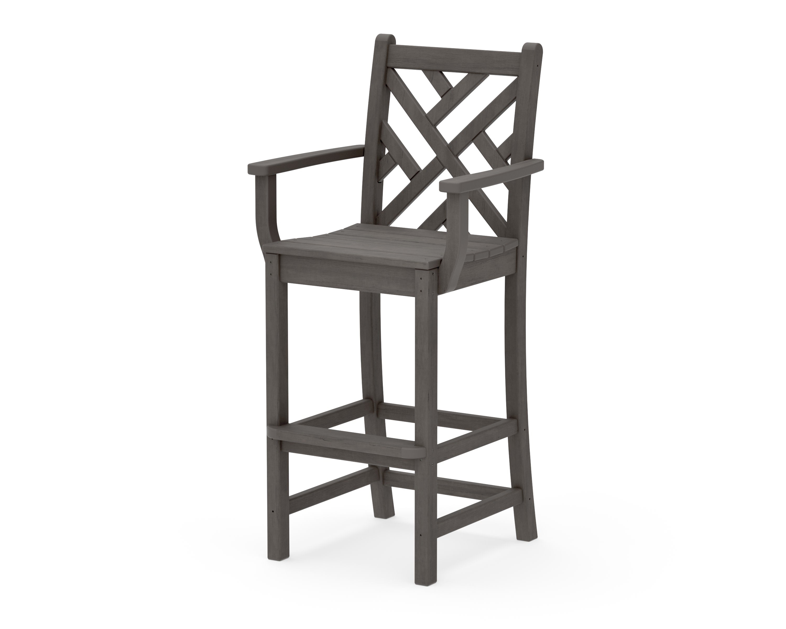 Chippendale Bar Arm Chair in Driftwood
