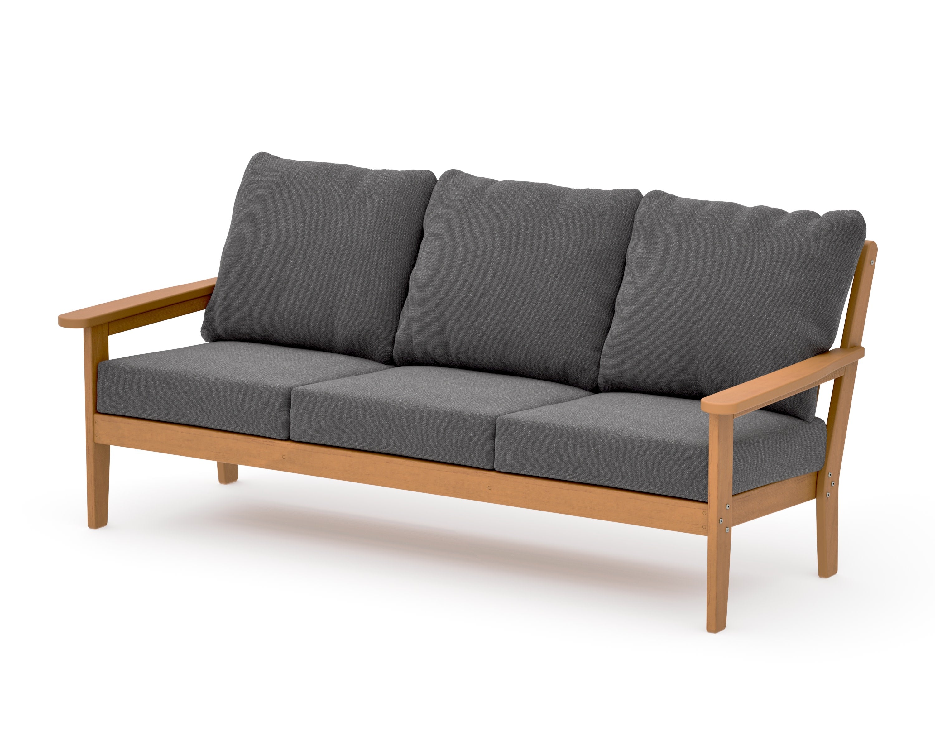 Cottage Deep Seating Sofa in Natural / Ash Charcoal