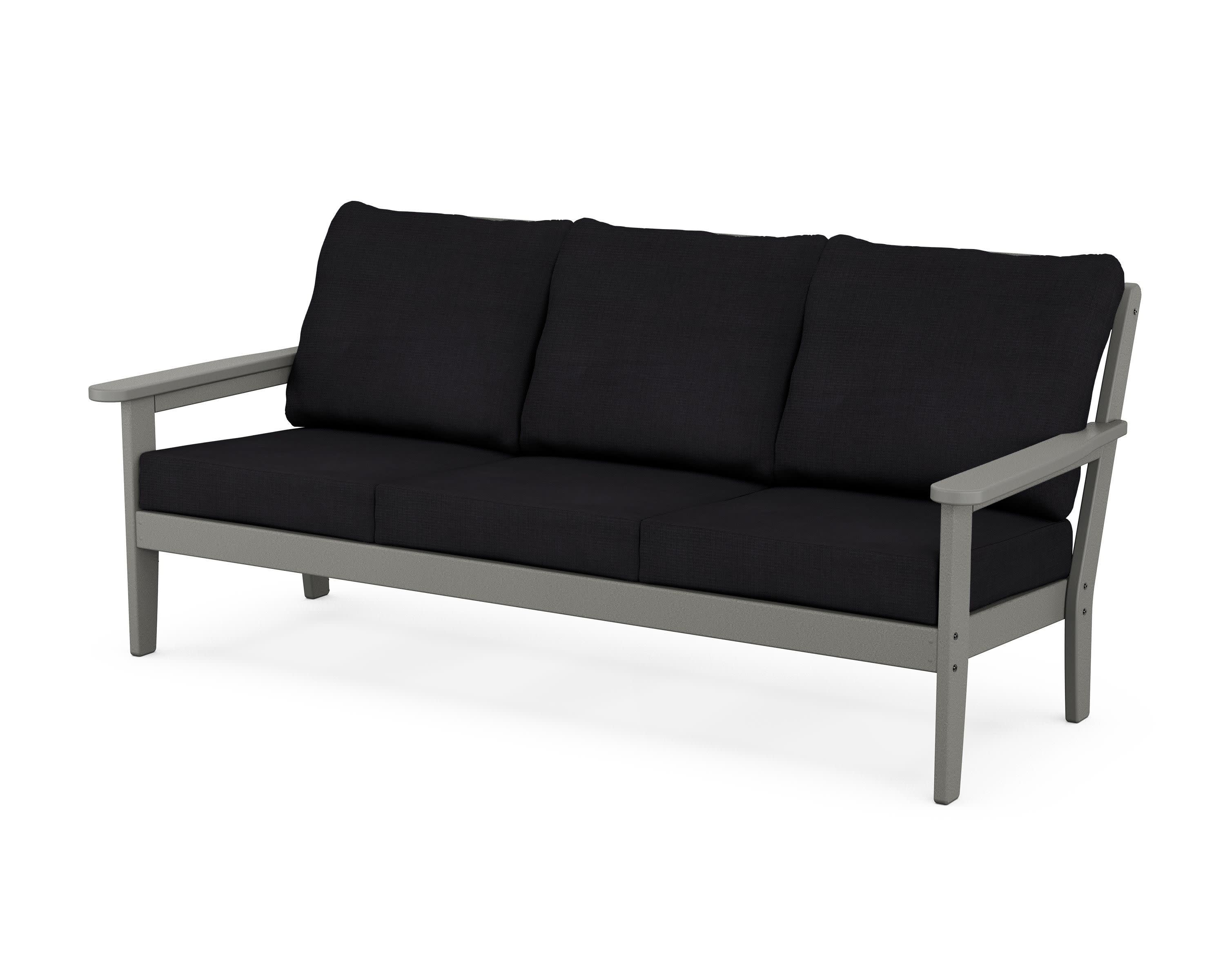 Cottage Deep Seating Sofa in Slate Grey / Midnight Linen
