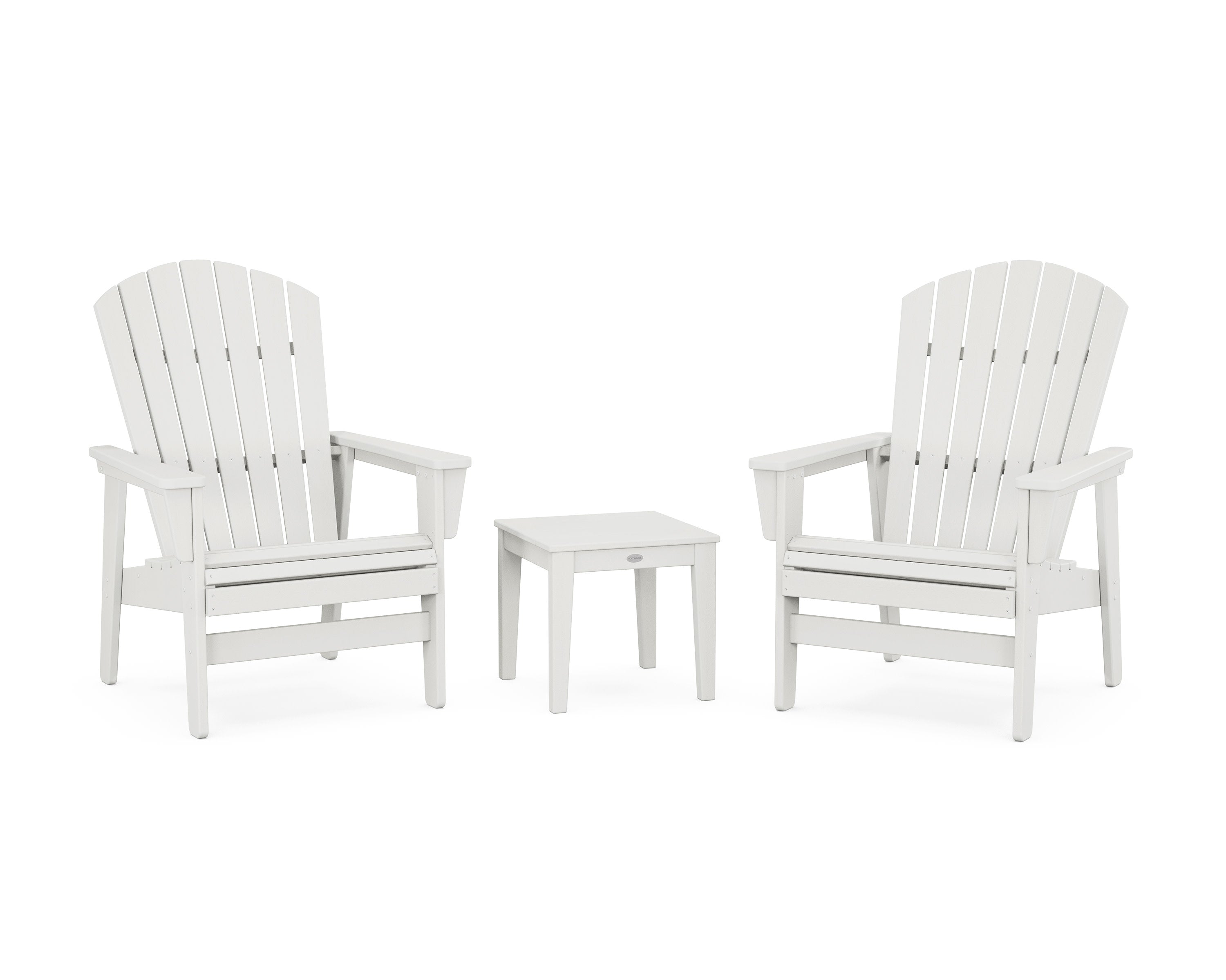 3-Piece Nautical Grand Upright Adirondack Set in Vintage White