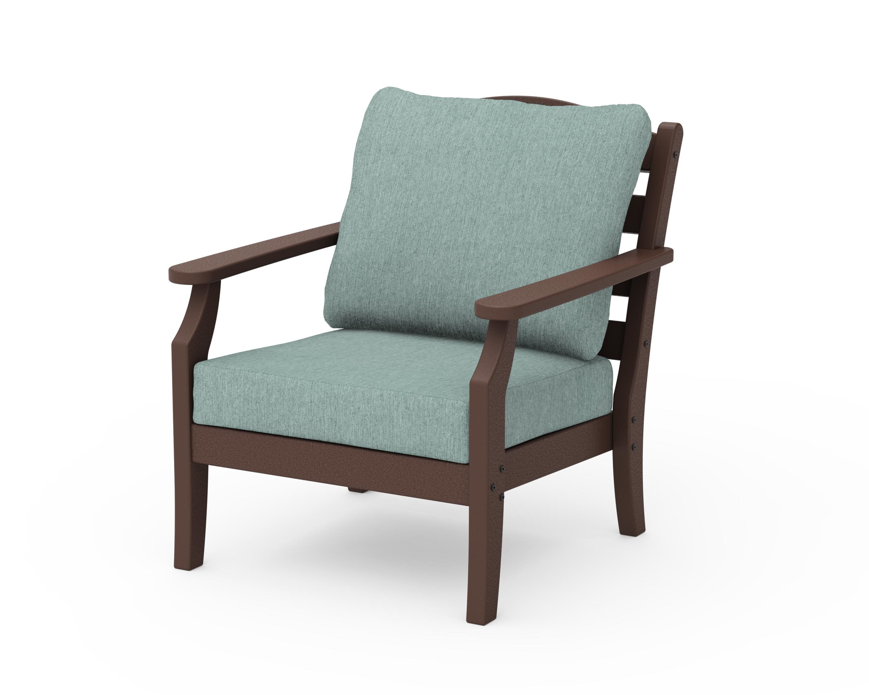 Savannah Deep Seating Chair in Mahogany / Glacier Spa