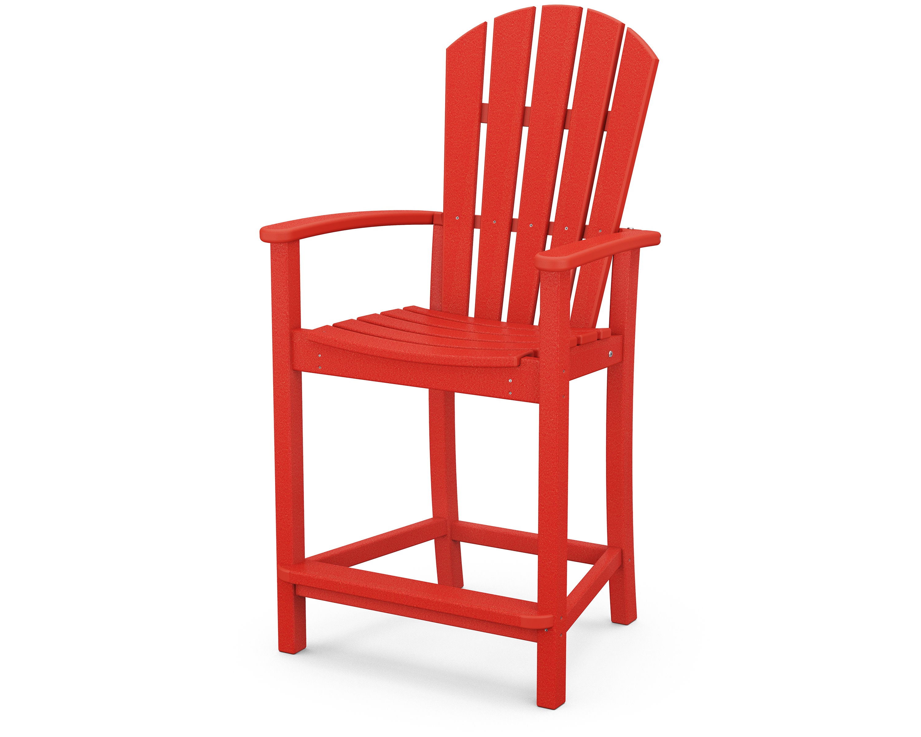 Palm Coast Counter Chair in Sunset Red