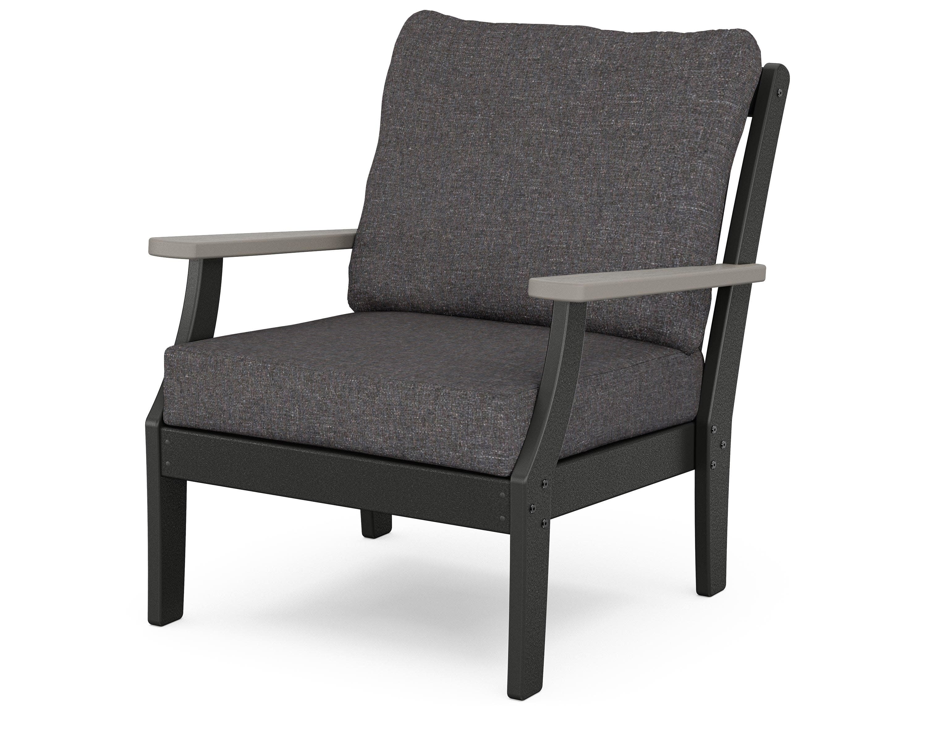 Braxton Deep Seating Chair in Black / Driftwood / Ash Charcoal