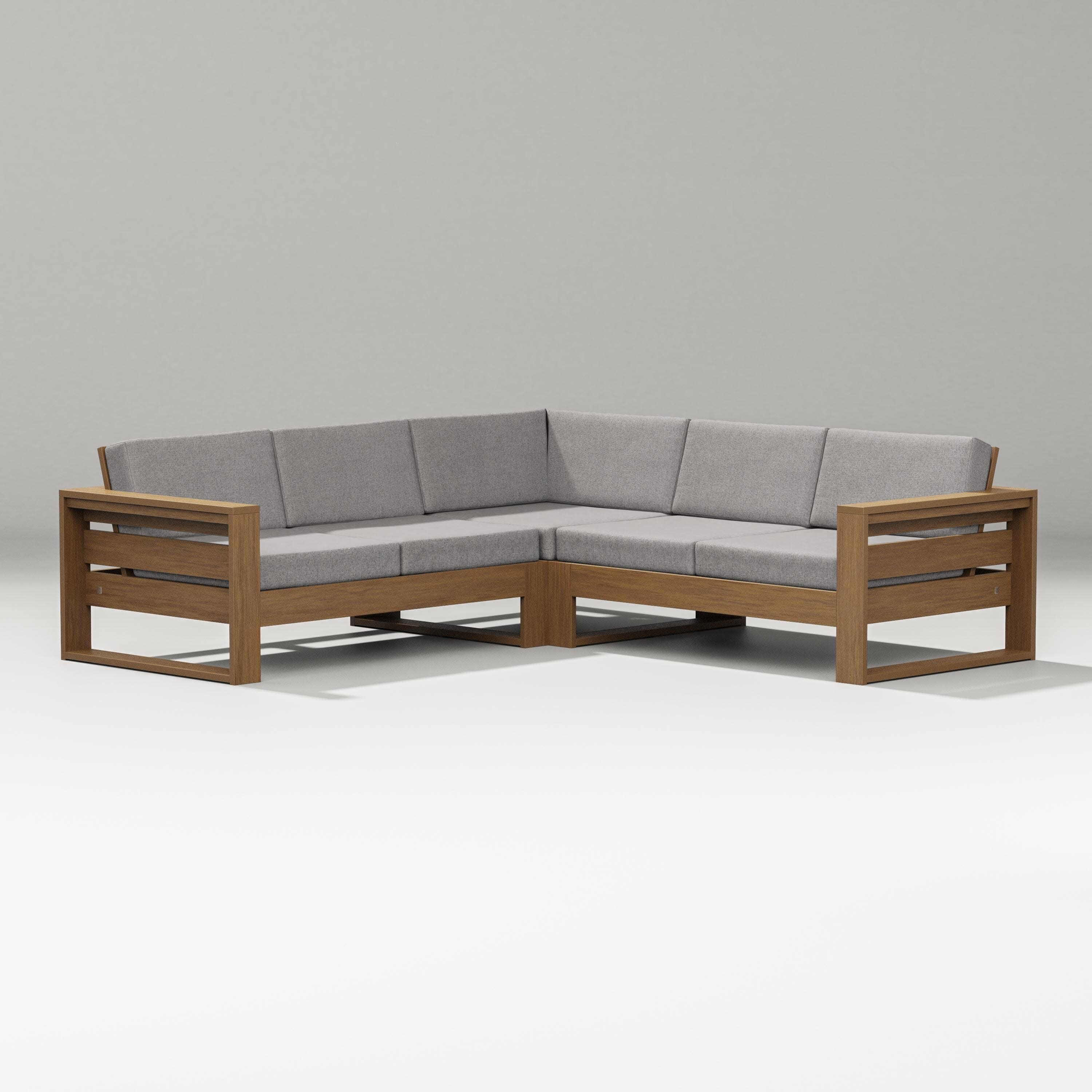 Latitude Corner Sectional in Natural / Grey Mist
