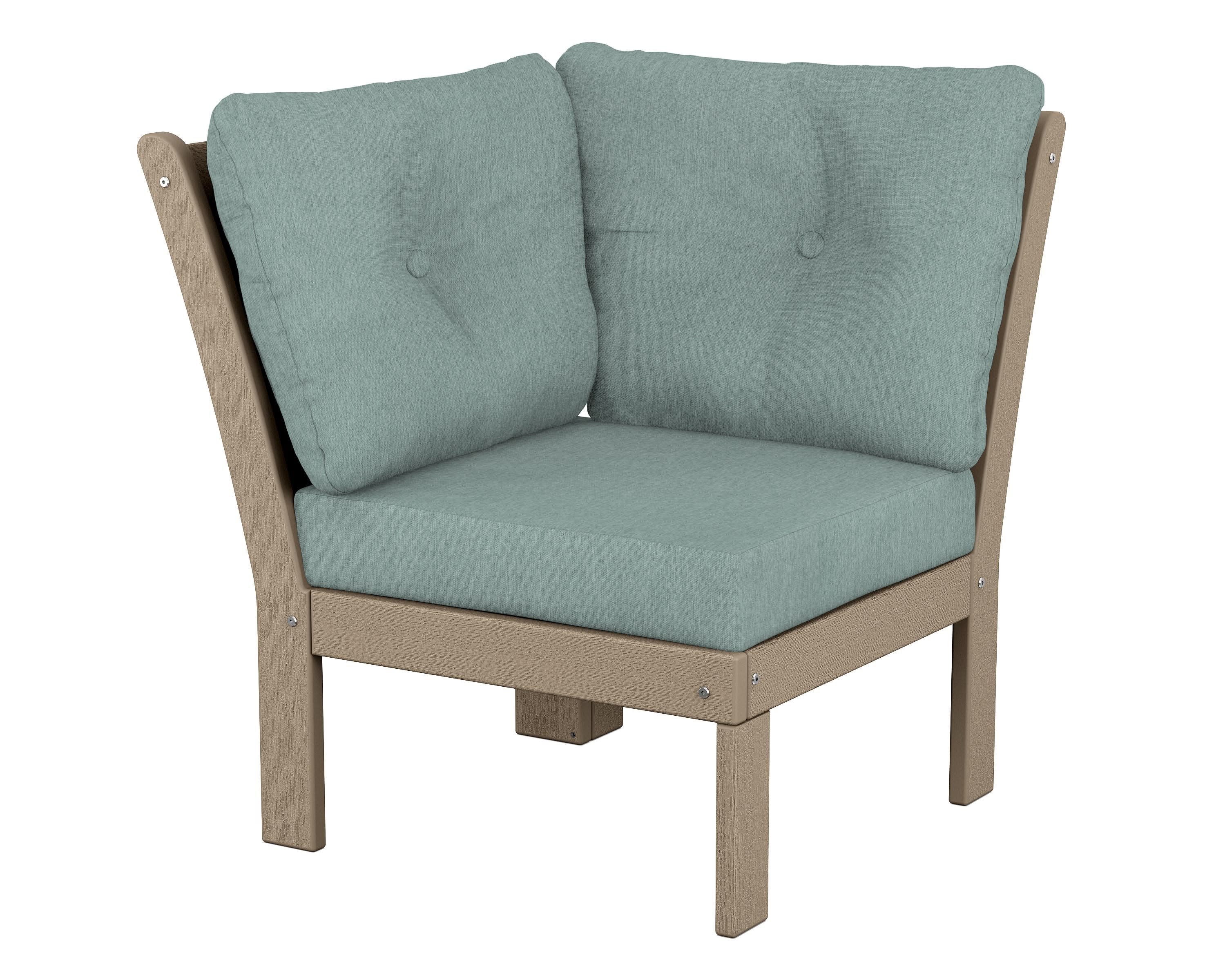 Vineyard Modular Corner Chair in Vintage Sahara / Glacier Spa