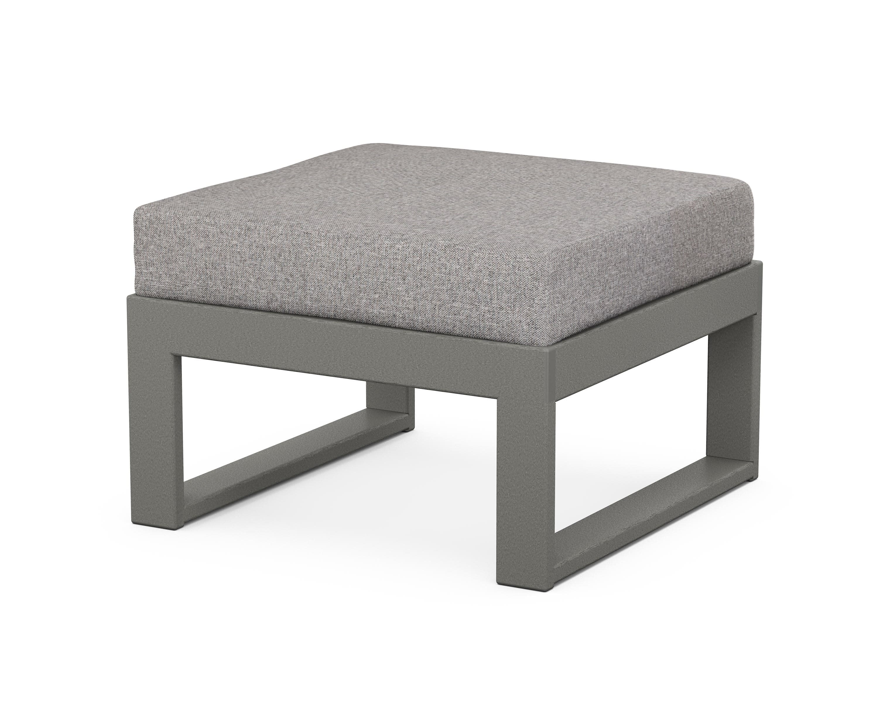 Modular Ottoman - Modern in Slate Grey / Grey Mist
