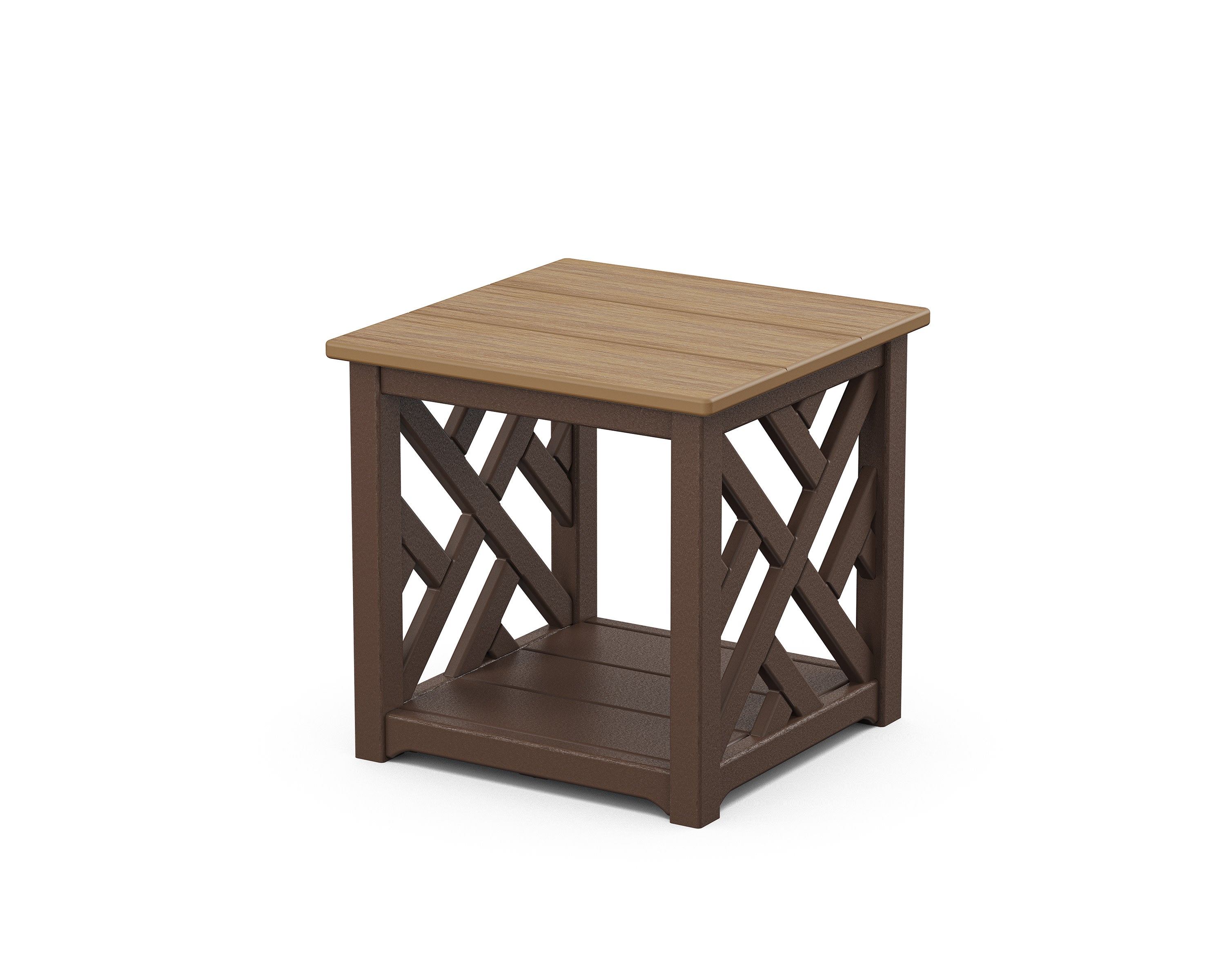 Chippendale Accent Table in Mahogany / Natural