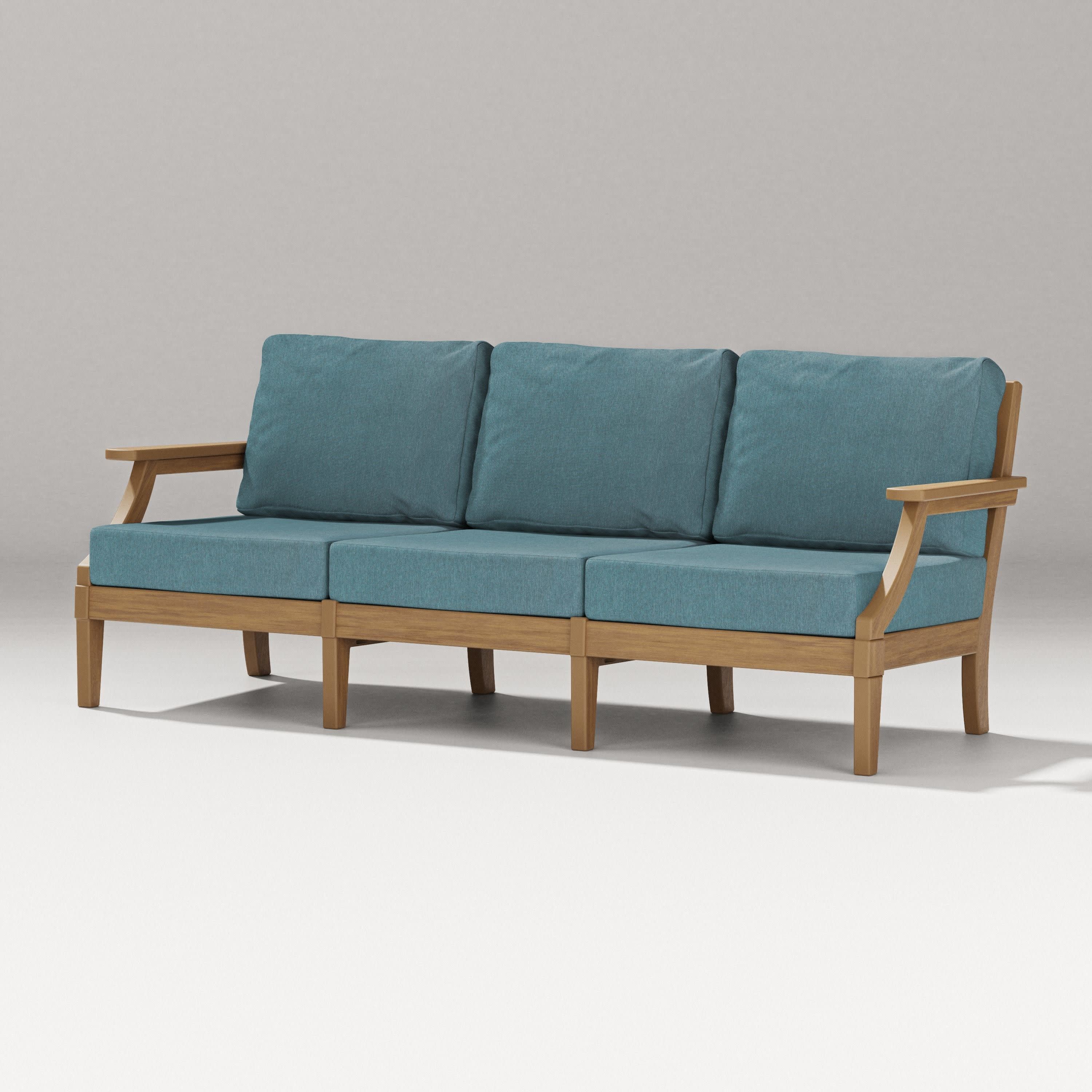 Estate Sofa in Natural / Ocean Teal