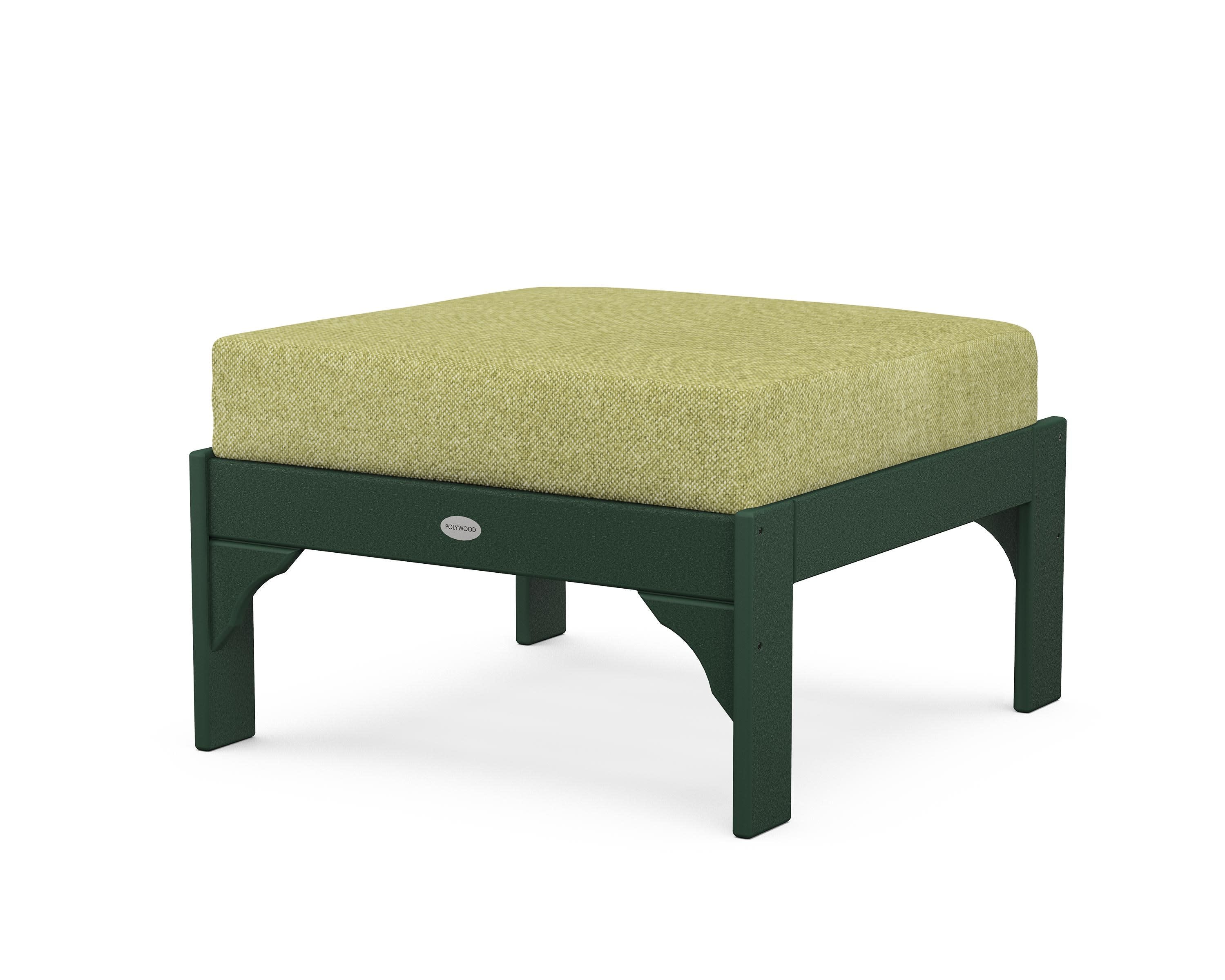 Vineyard Deep Seating Ottoman in Green / Chartreuse Boucle