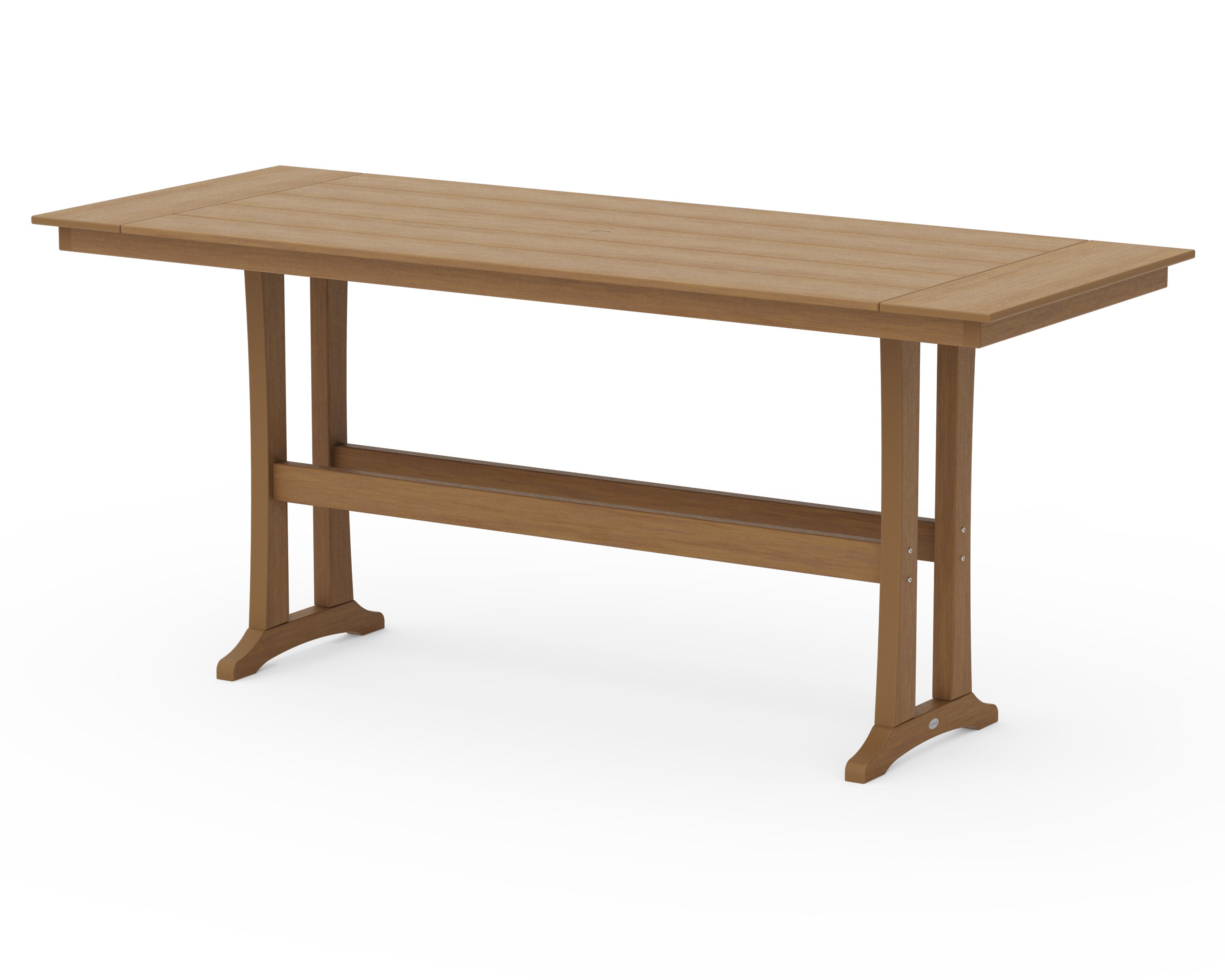 Farmhouse Trestle 38" x 96" Bar Table in Natural