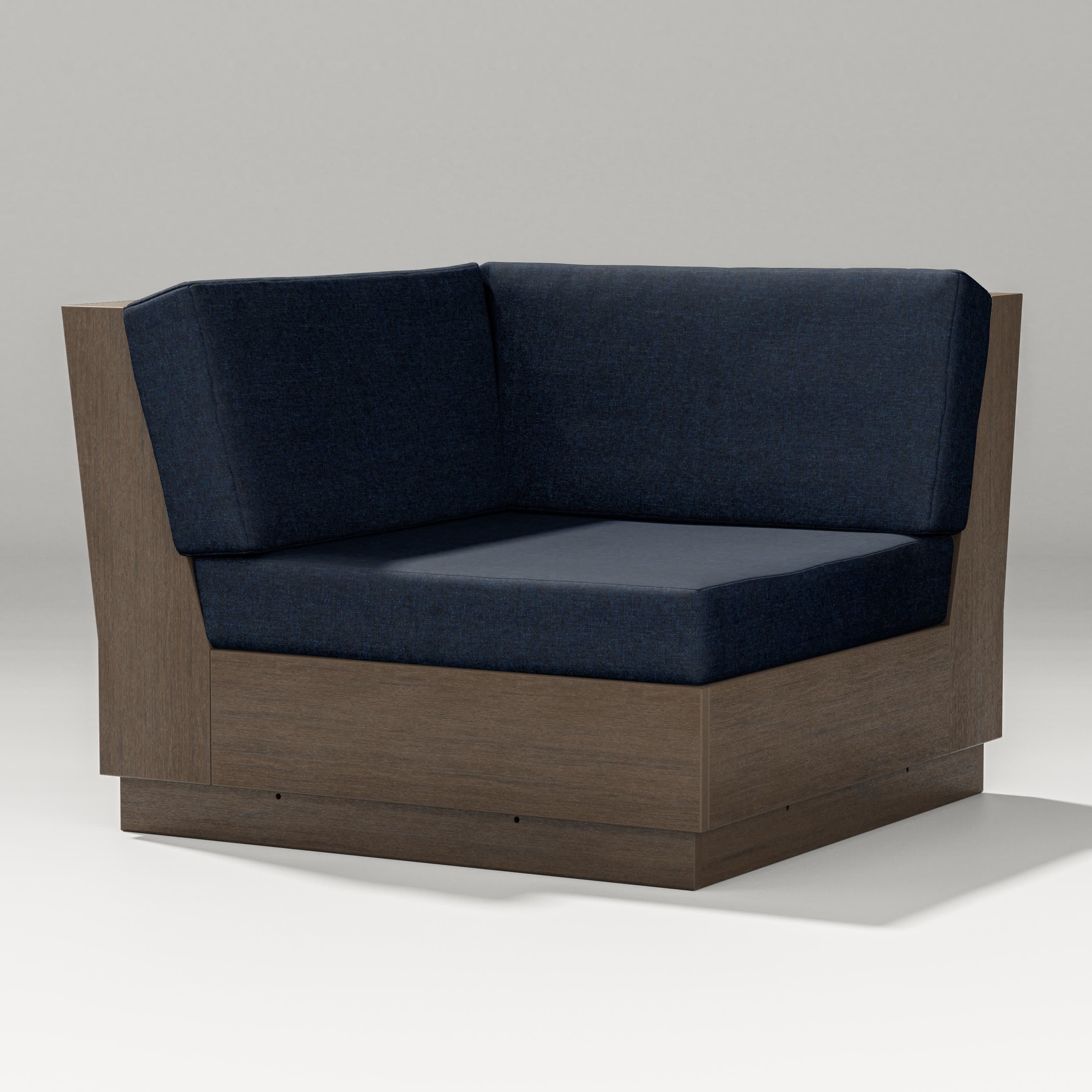 Elevate Modular Corner Chair in Kona / Marine Indigo