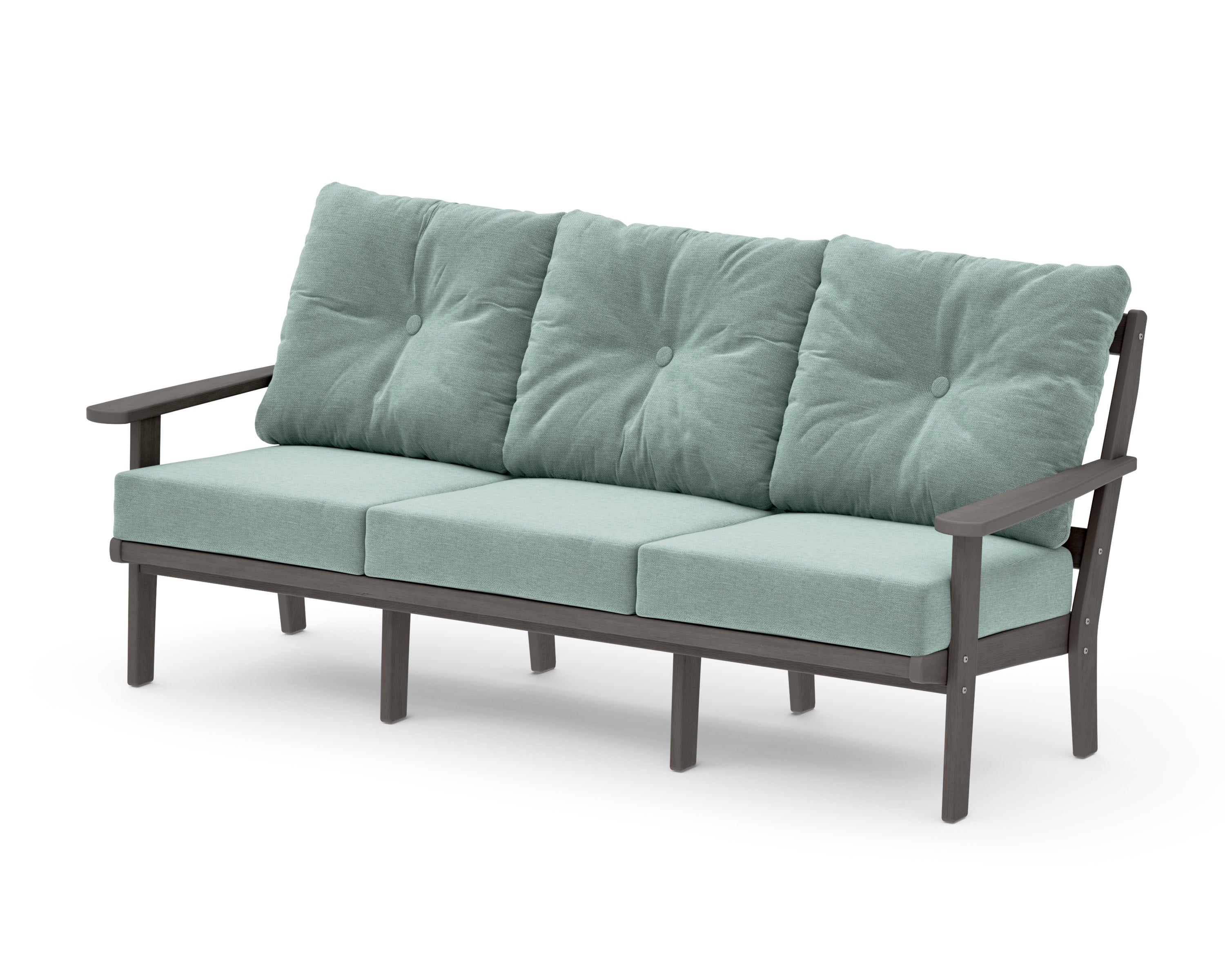 Mission Deep Seating Sofa in Driftwood / Glacier Spa