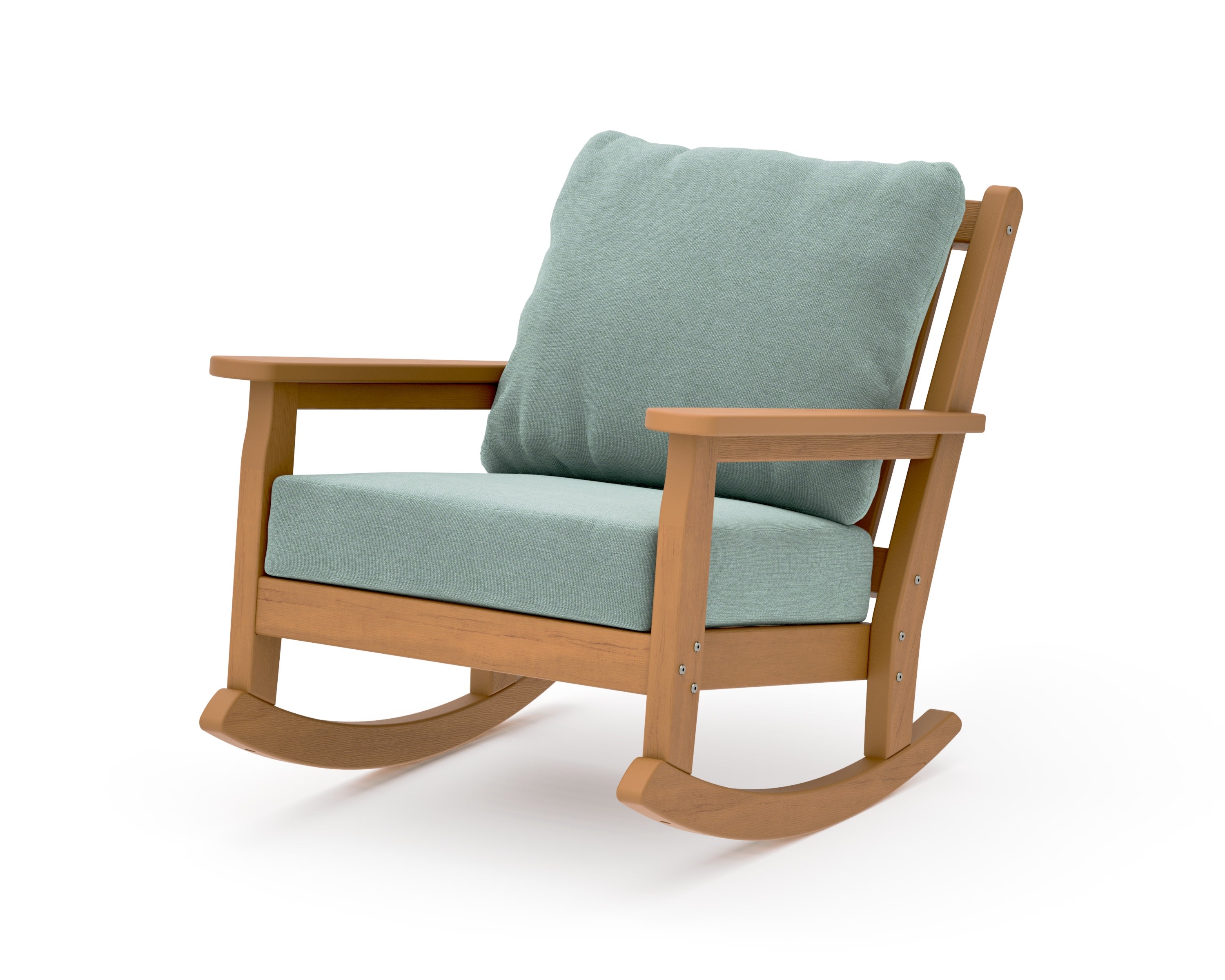 Chippendale Deep Seating Rocking Chair in Natural / Glacier Spa