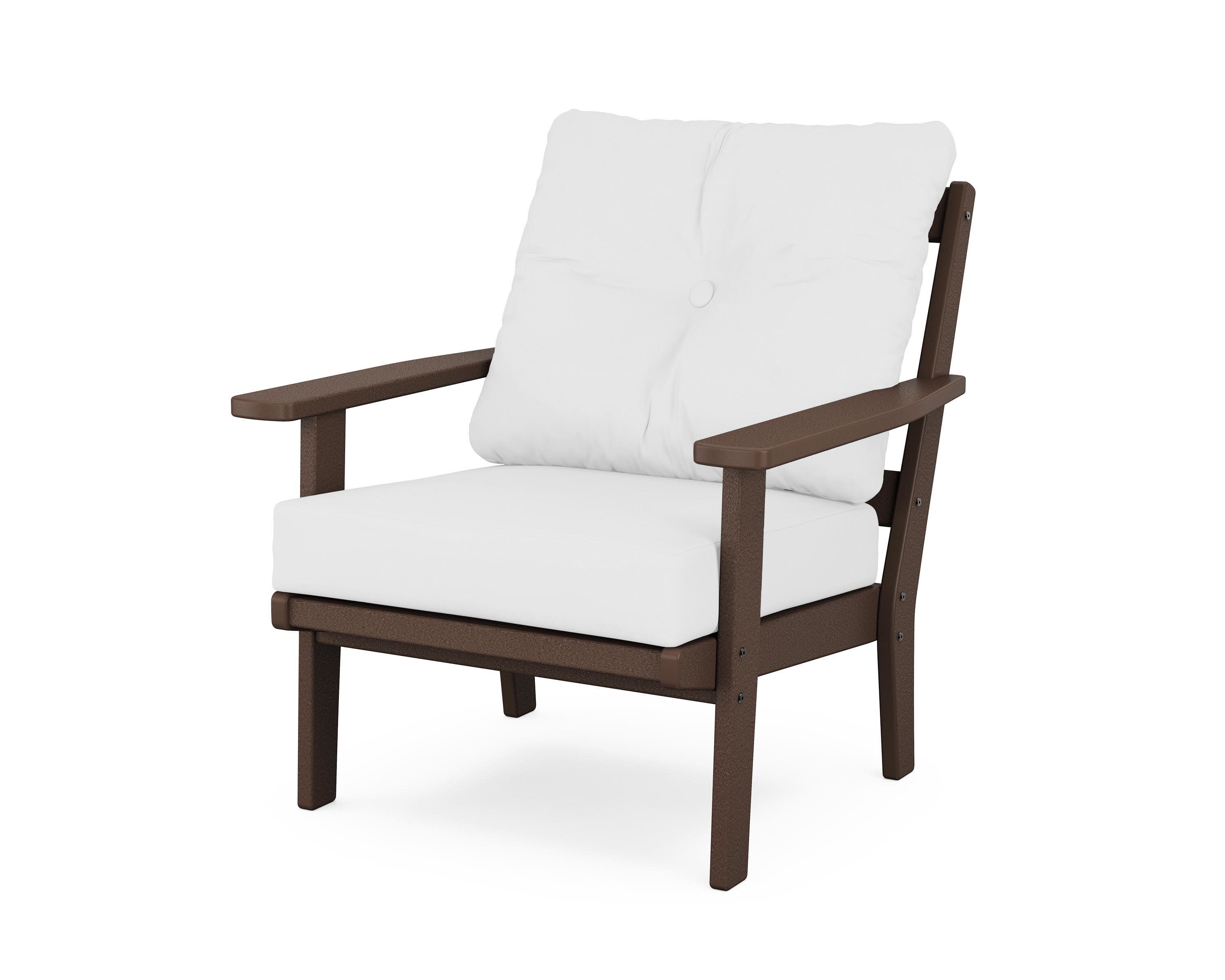 Oxford Deep Seating Chair in Mahogany / Natural