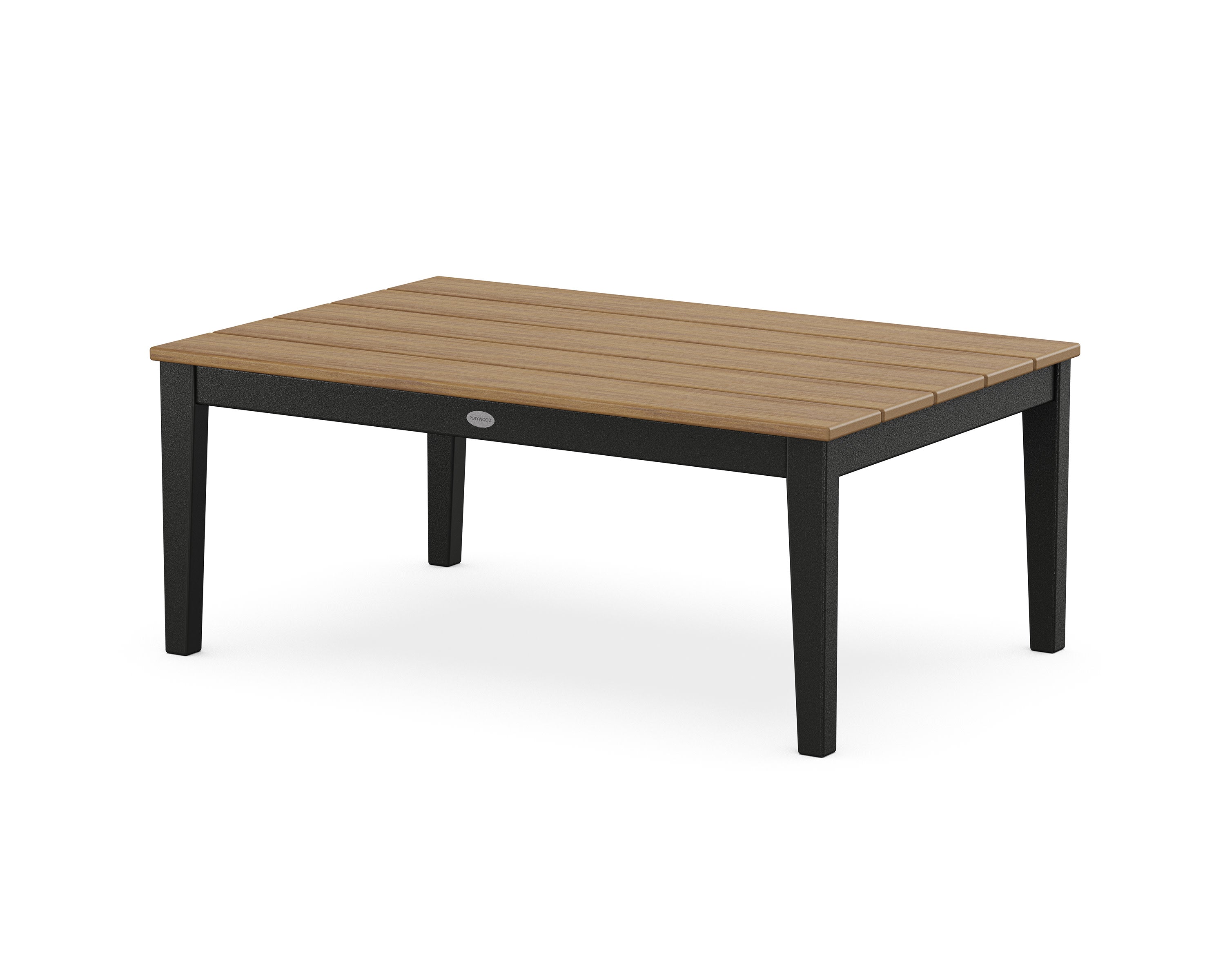 Newport 28" x 42" Coffee Table in Black / Natural