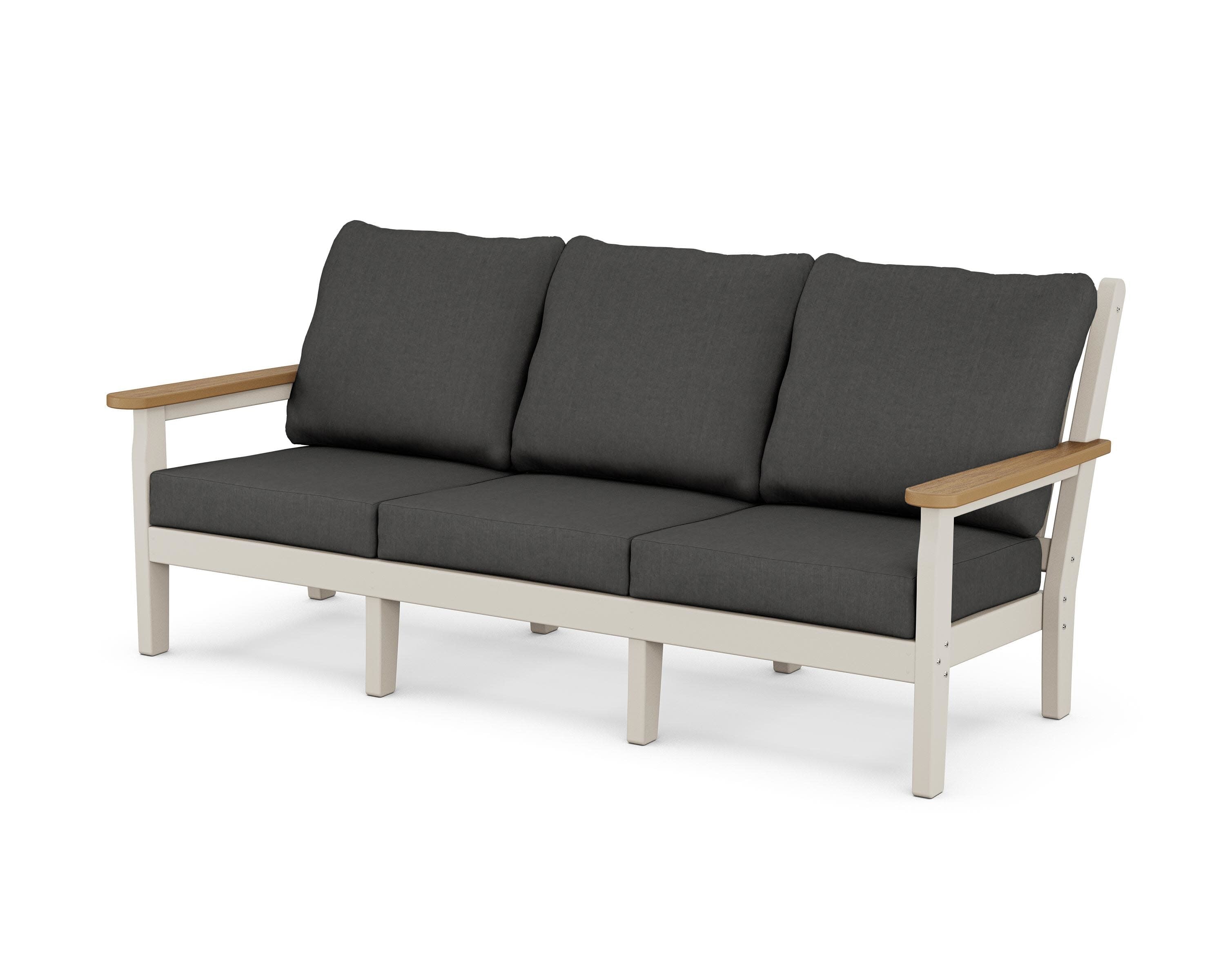 Chippendale Deep Seating Sofa in Sand / Natural / Spectrum Carbon