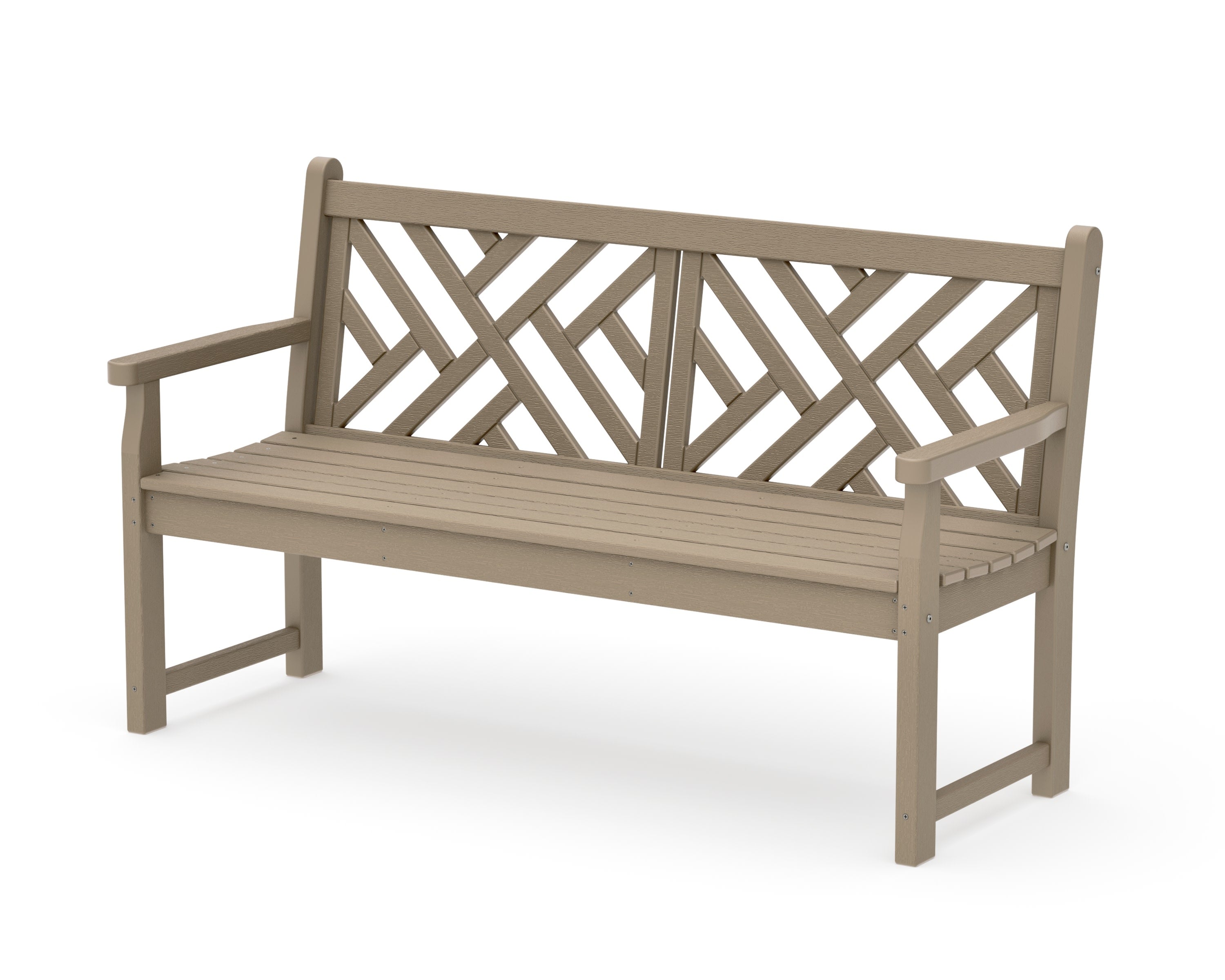 Chippendale 60" Bench in Vintage Sahara