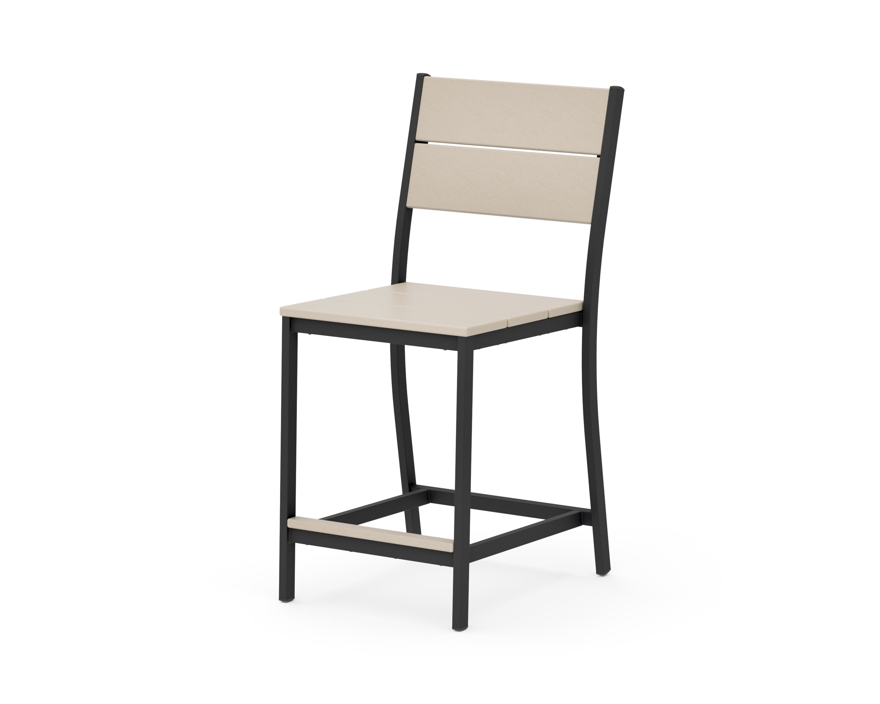 Main Street Counter Side Chair in Black / Sand