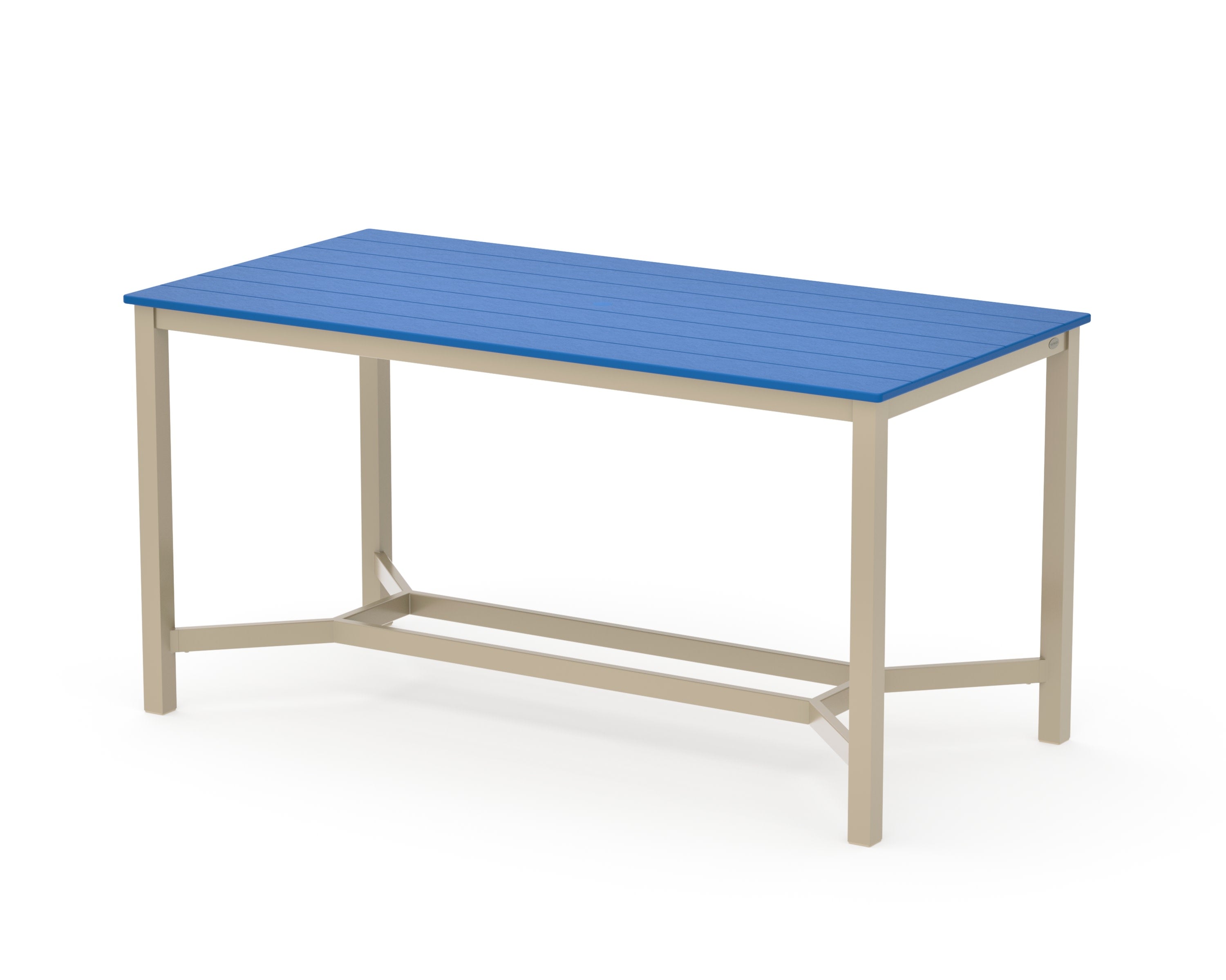 Main Street 36 x 72 Counter Table in Sand / Pacific Blue